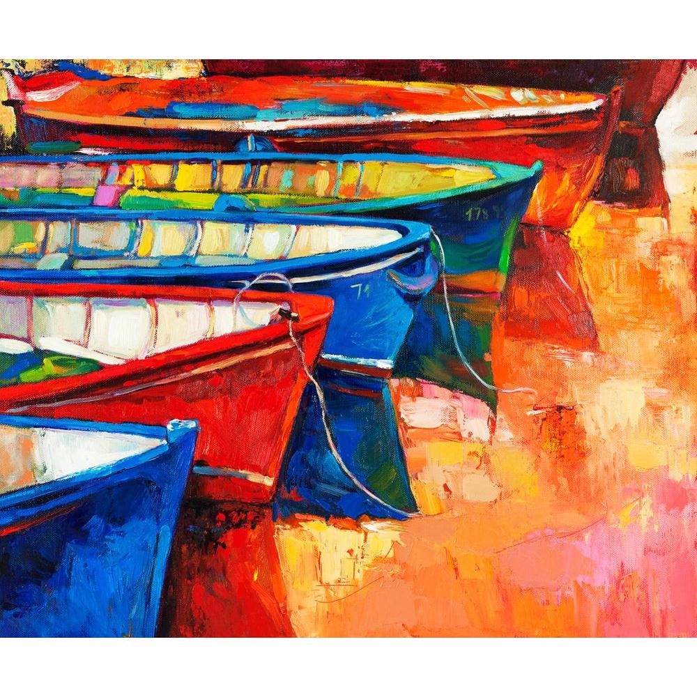 Boats & Jetty Canvas Painting Synthetic Frame-Paintings MDF Framing-AFF_FR-IC 5002892 IC 5002892, Abstract Expressionism, Abstracts, Art and Paintings, Automobiles, Boats, Drawing, Illustrations, Impressionism, Landscapes, Modern Art, Nature, Nautical, Paintings, Scenic, Semi Abstract, Sketches, Sunsets, Transportation, Travel, Vehicles, Watercolour, jetty, canvas, painting, synthetic, frame, abstract, acrylic, art, artist, artistic, artwork, backdrop, beach, blue, boat, bright, color, composition, creativi