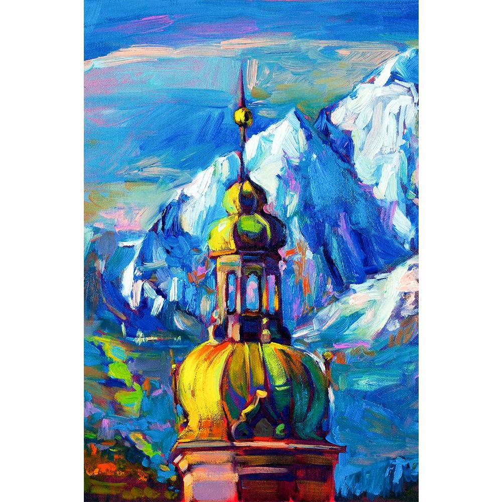 ArtzFolio Artwork Of Church In Front Of Mountain Landscape Unframed Paper Poster-Paper Posters Unframed-AZART23178069POS_UN_L-Image Code 5002893 Vishnu Image Folio Pvt Ltd, IC 5002893, ArtzFolio, Paper Posters Unframed, Abstract, Landscapes, Fine Art Reprint, artwork, of, church, in, front, mountain, landscape, unframed, paper, poster, wall, large, size, for, living, room, home, decoration, big, framed, decor, posters, pitaara, box, modern, art, with, frame, bedroom, amazonbasics, door, drawing, small, deco