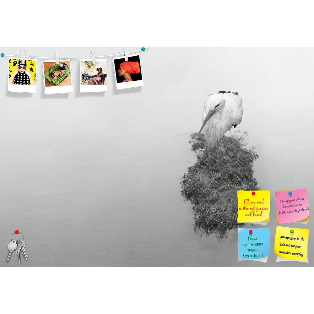 ArtzFolio Beautiful Aquatic Bird Crane Printed Bulletin Board Notice Pin Board Soft Board | Frameless-Bulletin Boards Frameless-AZSAO23287196BLB_FL_L-Image Code 5002899 Vishnu Image Folio Pvt Ltd, IC 5002899, ArtzFolio, Bulletin Boards Frameless, Birds, Photography, beautiful, aquatic, bird, crane, printed, bulletin, board, notice, pin, soft, frameless, rest, standing, one, leg, islet, river, black, white, water, wild, close, detail, grey, gray, poetic, horizontal, animal, art, artistic, nature, outside, wa