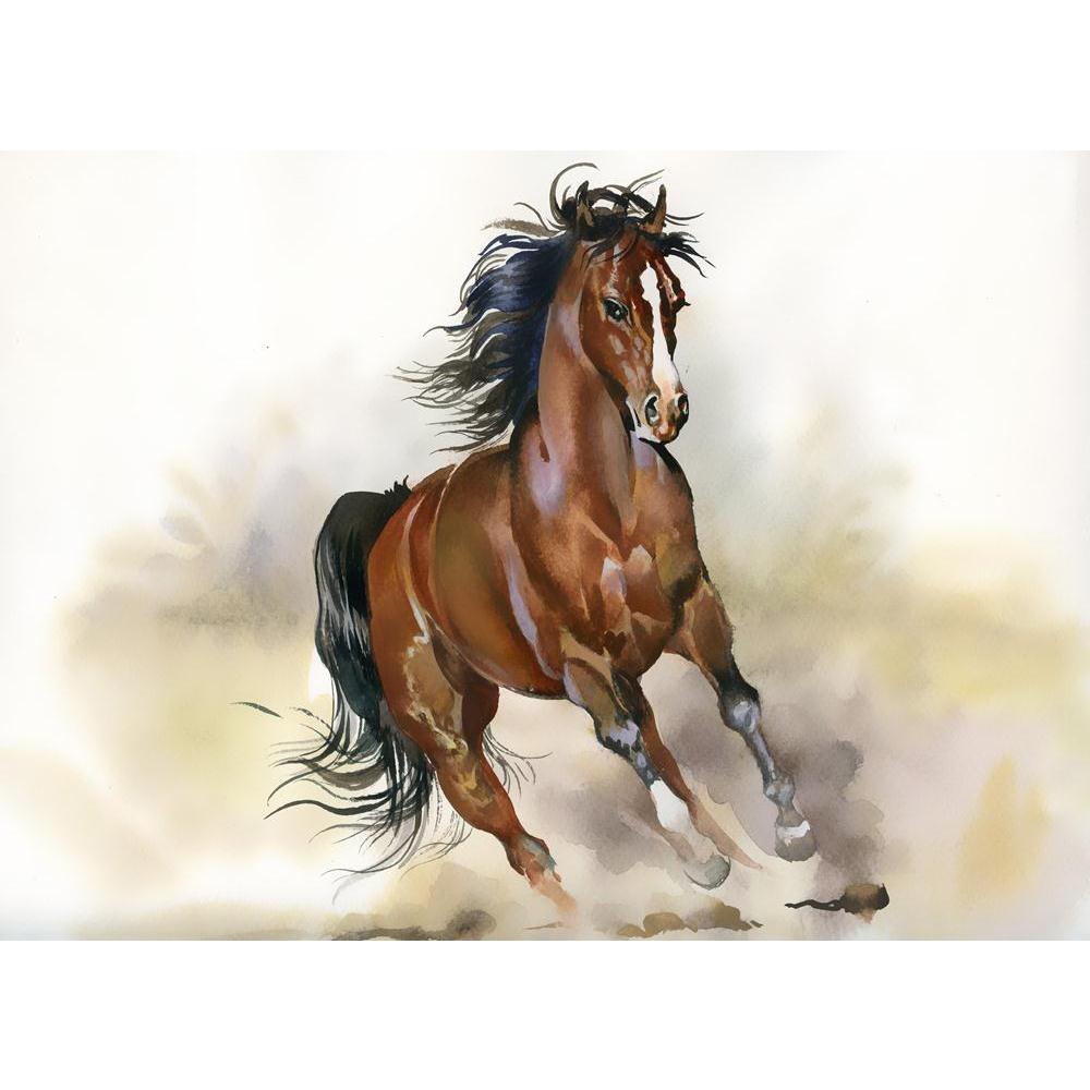 Running Horse Canvas Painting Synthetic Frame-Paintings MDF Framing-AFF_FR-IC 5002913 IC 5002913, Art and Paintings, Black and White, Nature, Scenic, White, running, horse, canvas, painting, synthetic, frame, bay, brown, canter, chestnut, draft, emotions, equestrian, equine, farm, fast, field, force, forest, forward, free, freedom, gallop, group, herd, hoofed, mane, mare, motion, moving, power, run, runner, sky, snow, snowdrift, speed, stallion, start, strong, tale, wild, winter, wonderland, young, artzfoli