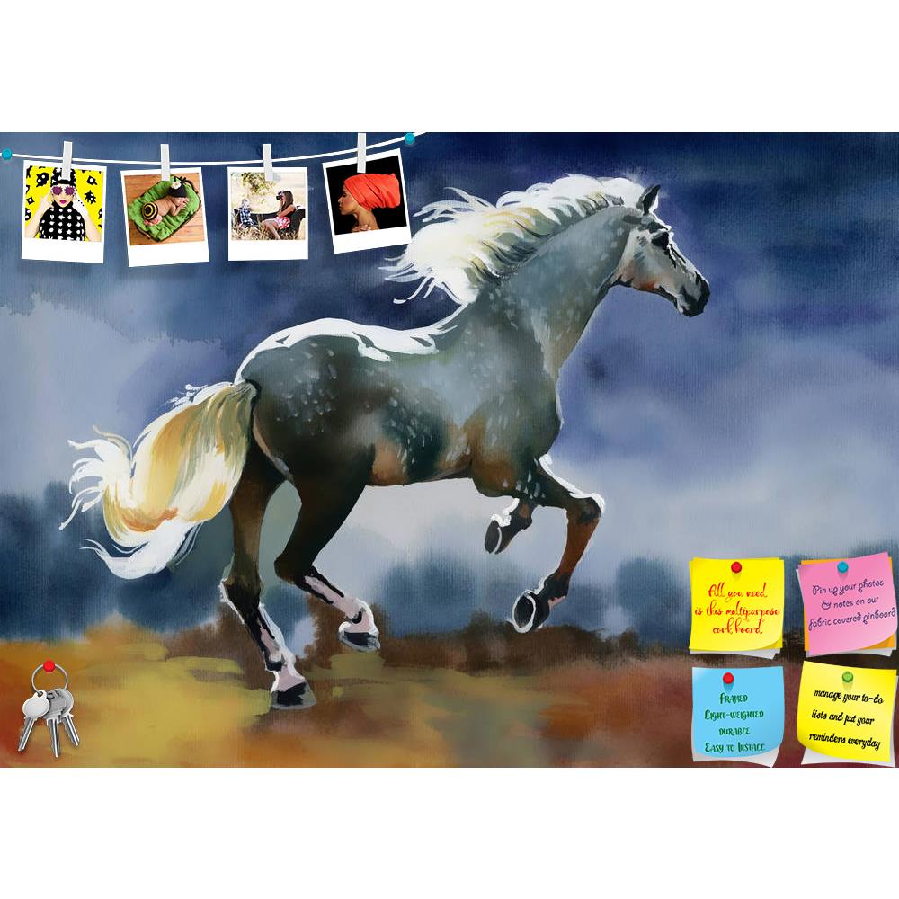 ArtzFolio White Horse D1 Printed Bulletin Board Notice Pin Board Soft Board | Frameless-Bulletin Boards Frameless-AZSAO23482435BLB_FL_L-Image Code 5002914 Vishnu Image Folio Pvt Ltd, IC 5002914, ArtzFolio, Bulletin Boards Frameless, Animals, Fine Art Reprint, white, horse, d1, printed, bulletin, board, notice, pin, soft, frameless, pin up board, push pin board, extra large cork board, big pin board, notice board, small bulletin board, cork board, wall notice board, giant cork board, bulletin board, office n