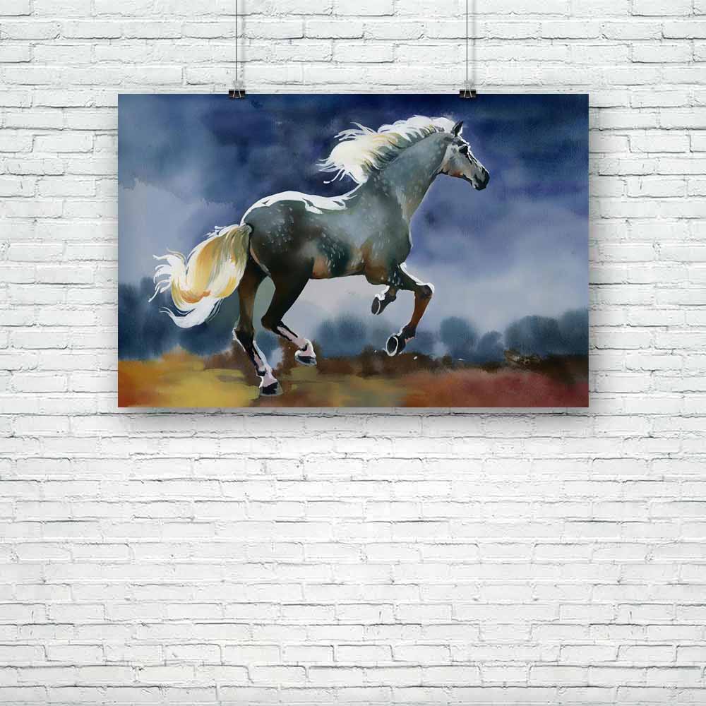 White Horse D2 Unframed Paper Poster-Paper Posters Unframed-POS_UN-IC 5002914 IC 5002914, Art and Paintings, Black and White, Nature, Scenic, White, horse, d2, unframed, paper, poster, bay, blue, canter, chestnut, draft, emotions, equestrian, equine, farm, fast, field, force, forest, forward, free, freedom, gallop, gray, grey, group, herd, hoofed, mane, mare, motion, moving, power, run, runner, sky, snow, snowdrift, speed, stallion, start, strong, tale, wild, winter, wonderland, young, artzfolio, posters, w