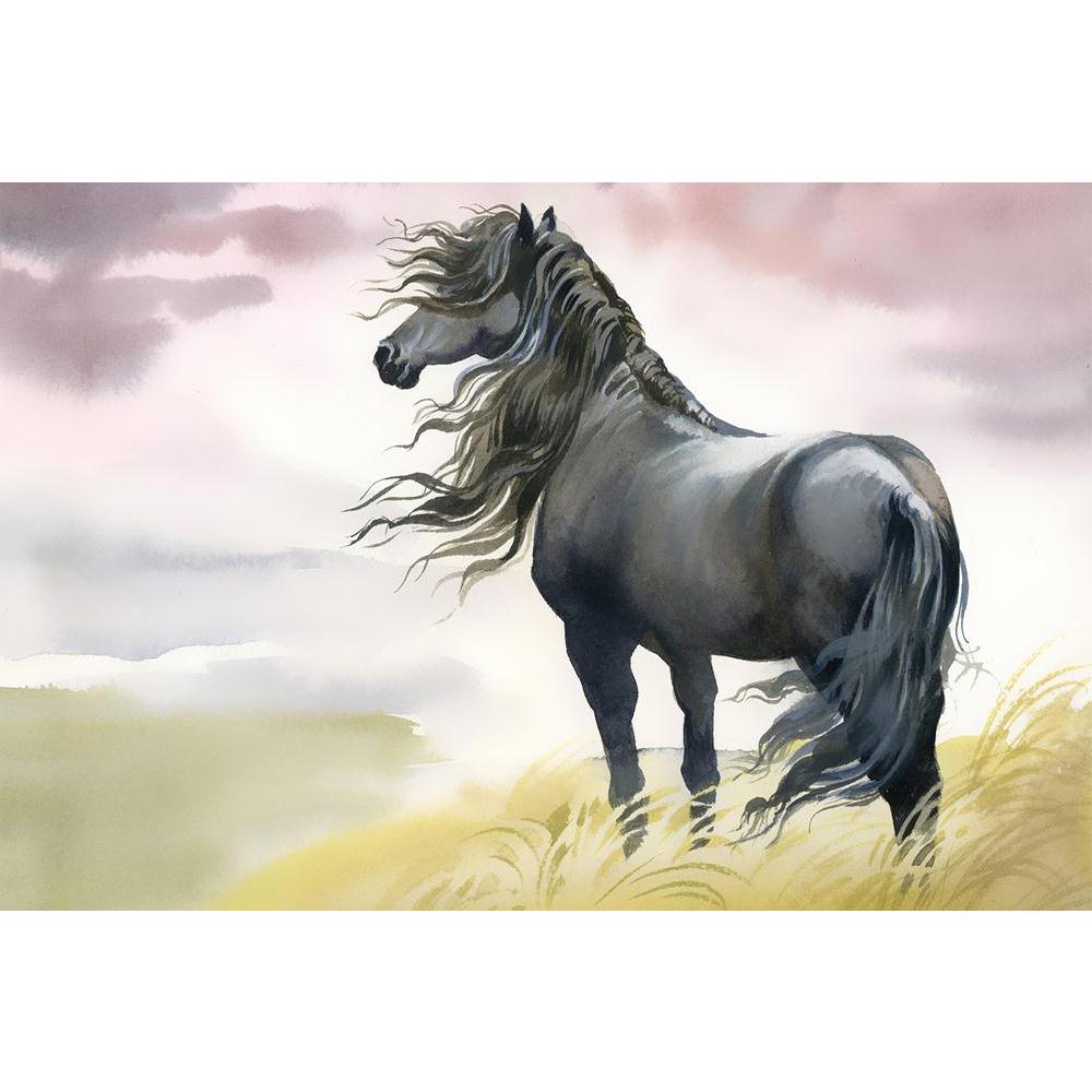 ArtzFolio Black Horse In A Field Unframed Paper Poster-Paper Posters Unframed-AZART23482437POS_UN_L-Image Code 5002915 Vishnu Image Folio Pvt Ltd, IC 5002915, ArtzFolio, Paper Posters Unframed, Animals, Fine Art Reprint, black, horse, in, a, field, unframed, paper, poster, wall, large, size, for, living, room, home, decoration, big, framed, decor, posters, pitaara, box, modern, art, with, frame, bedroom, amazonbasics, door, drawing, small, decorative, office, reception, multiple, friends, images, reprints, 