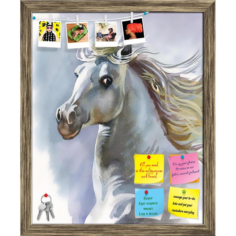 ArtzFolio White Horse D2 Printed Bulletin Board Notice Pin Board Soft Board | Framed-Bulletin Boards Framed-AZSAO23482438BLB_FR_L-Image Code 5002916 Vishnu Image Folio Pvt Ltd, IC 5002916, ArtzFolio, Bulletin Boards Framed, Animals, Fine Art Reprint, white, horse, d2, printed, bulletin, board, notice, pin, soft, framed, pin up board, push pin board, extra large cork board, big pin board, notice board, small bulletin board, cork board, wall notice board, giant cork board, bulletin board, office notice board,