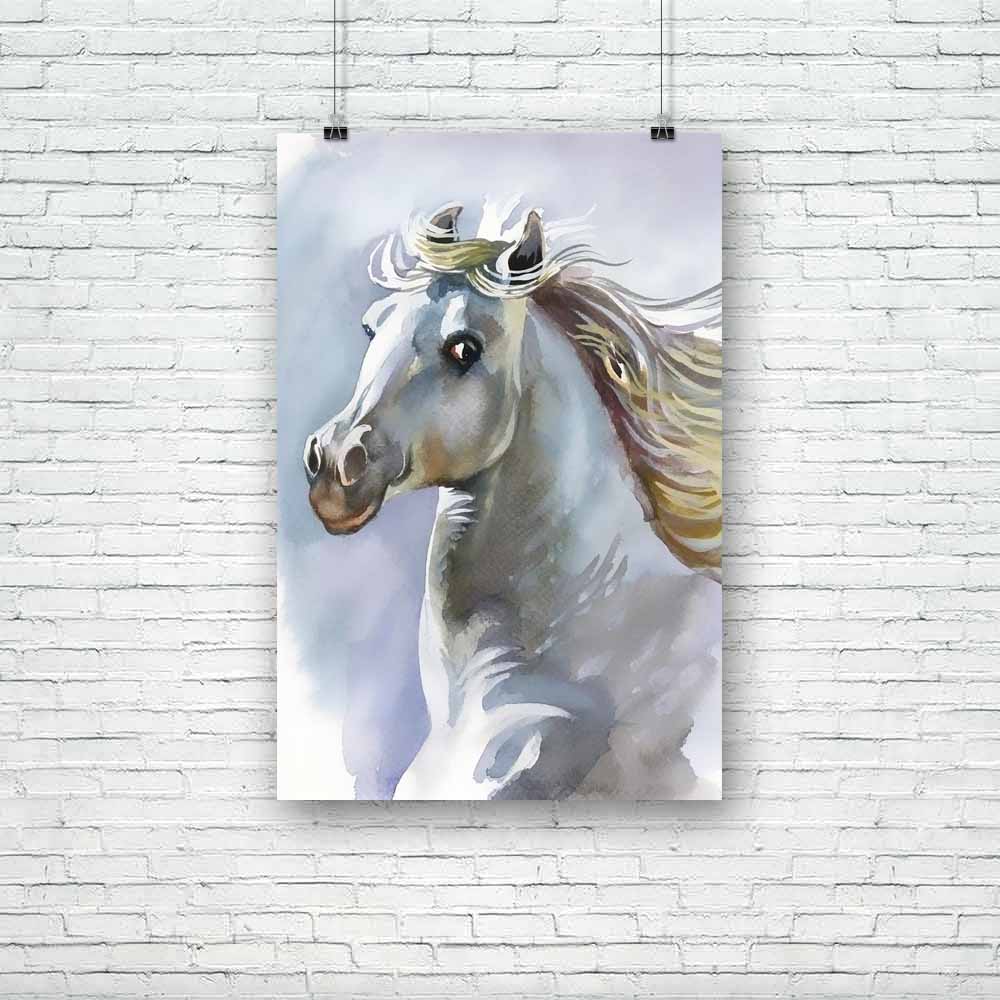 White Horse D3 Unframed Paper Poster-Paper Posters Unframed-POS_UN-IC 5002916 IC 5002916, Black and White, Nature, Scenic, White, horse, d3, unframed, paper, poster, bay, blue, canter, chestnut, draft, emotions, equestrian, equine, farm, fast, field, force, forest, forward, free, freedom, gallop, group, herd, hoofed, isolated, look, mane, mare, motion, moving, power, run, sky, snow, snowdrift, speed, stallion, strong, tale, wild, winter, wonderland, young, artzfolio, posters, wall posters, posters for room,