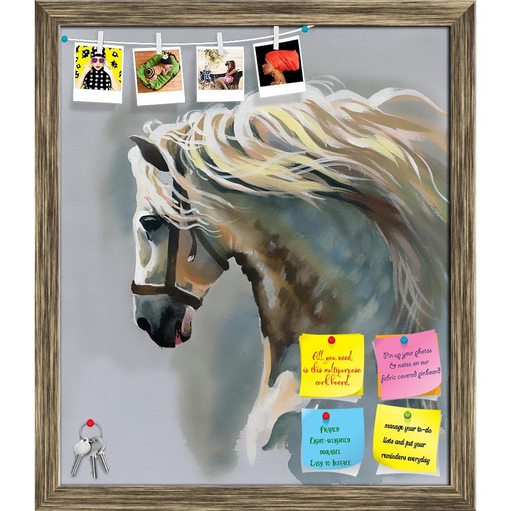 ArtzFolio White Horse D3 Printed Bulletin Board Notice Pin Board Soft Board | Framed-Bulletin Boards Framed-AZSAO23482439BLB_FR_L-Image Code 5002917 Vishnu Image Folio Pvt Ltd, IC 5002917, ArtzFolio, Bulletin Boards Framed, Animals, Fine Art Reprint, white, horse, d3, printed, bulletin, board, notice, pin, soft, framed, pin up board, push pin board, extra large cork board, big pin board, notice board, small bulletin board, cork board, wall notice board, giant cork board, bulletin board, office notice board,