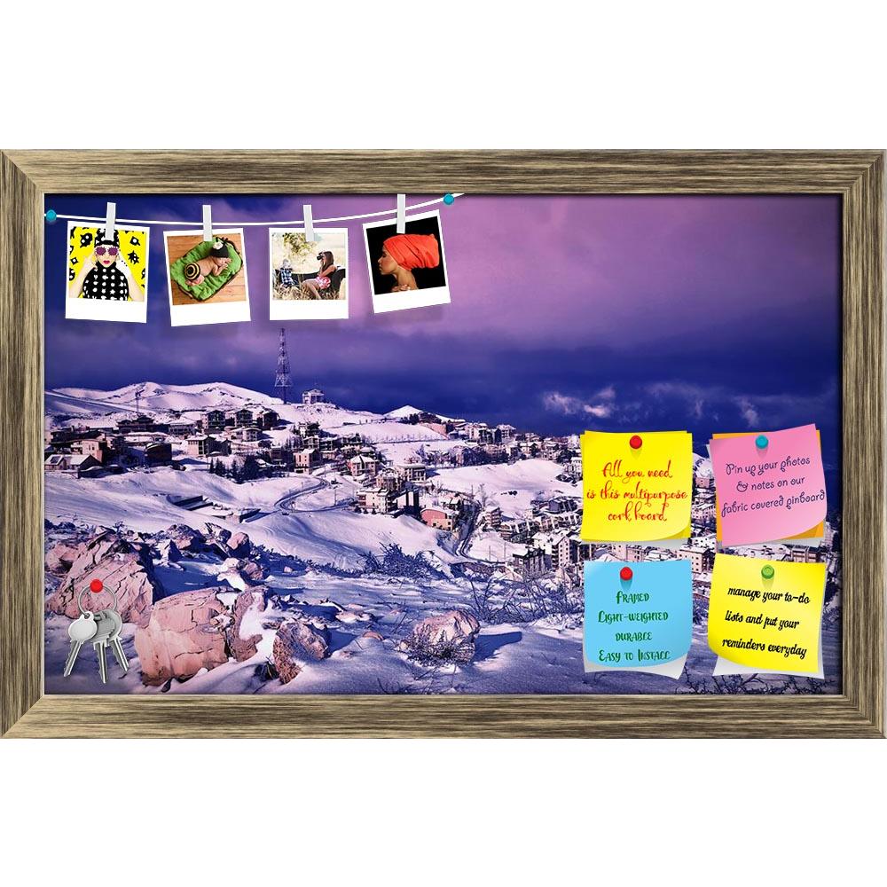ArtzFolio Landscape Of Mountainous Village Printed Bulletin Board Notice Pin Board Soft Board | Framed-Bulletin Boards Framed-AZSAO23569400BLB_FR_L-Image Code 5002932 Vishnu Image Folio Pvt Ltd, IC 5002932, ArtzFolio, Bulletin Boards Framed, Landscapes, Photography, landscape, of, mountainous, village, printed, bulletin, board, notice, pin, soft, framed, beautiful, wintertime, dramatic, purple, sunset, houses, covered, snow, celebrating, christmas, holidays, luxury, ski, resort, lebanon, beauty, blue, build
