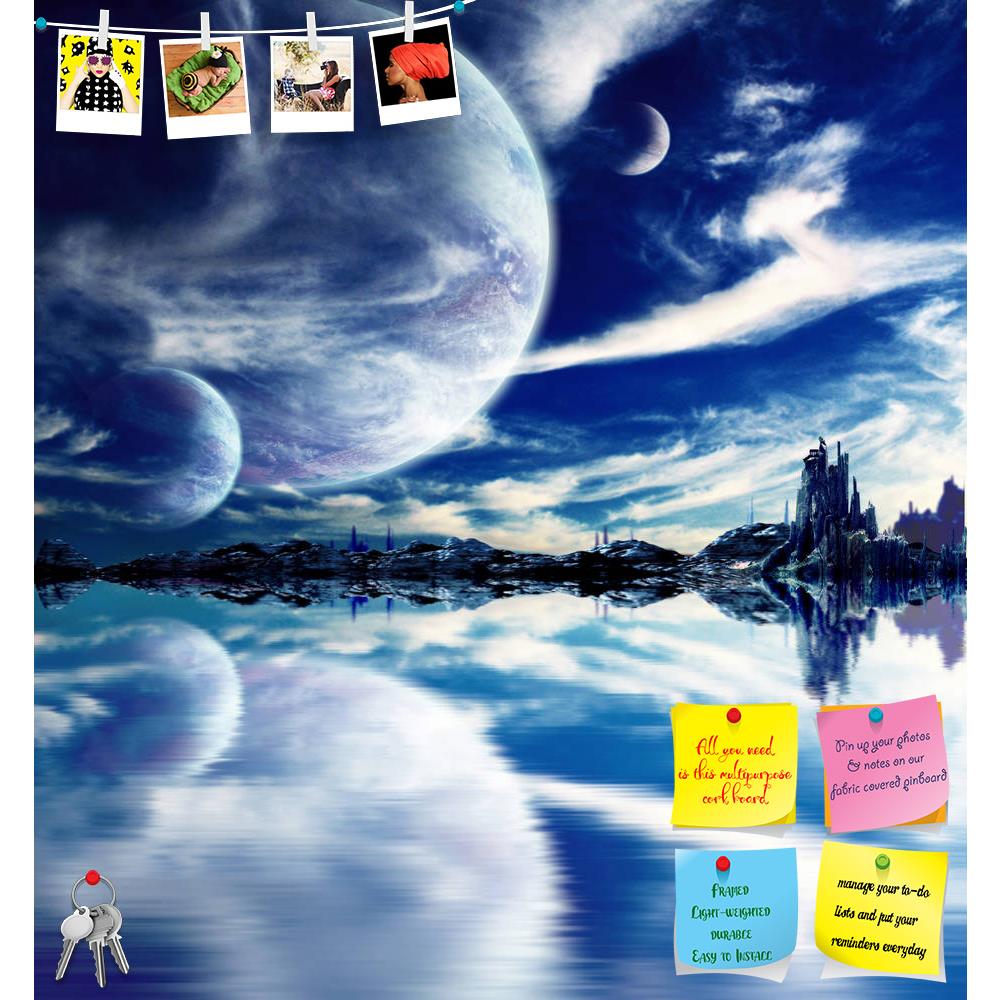 ArtzFolio Landscape In Fantasy Planet D4 Printed Bulletin Board Notice Pin Board Soft Board | Frameless-Bulletin Boards Frameless-AZSAO23641689BLB_FL_L-Image Code 5002934 Vishnu Image Folio Pvt Ltd, IC 5002934, ArtzFolio, Bulletin Boards Frameless, Fantasy, Landscapes, Digital Art, landscape, in, planet, d4, printed, bulletin, board, notice, pin, soft, frameless, space, tranquil, water, sky, universe, blue, moon, dark, wallpaper, backdrop, nature, galaxy, effect, imagination, distant, infinity, majestic, de
