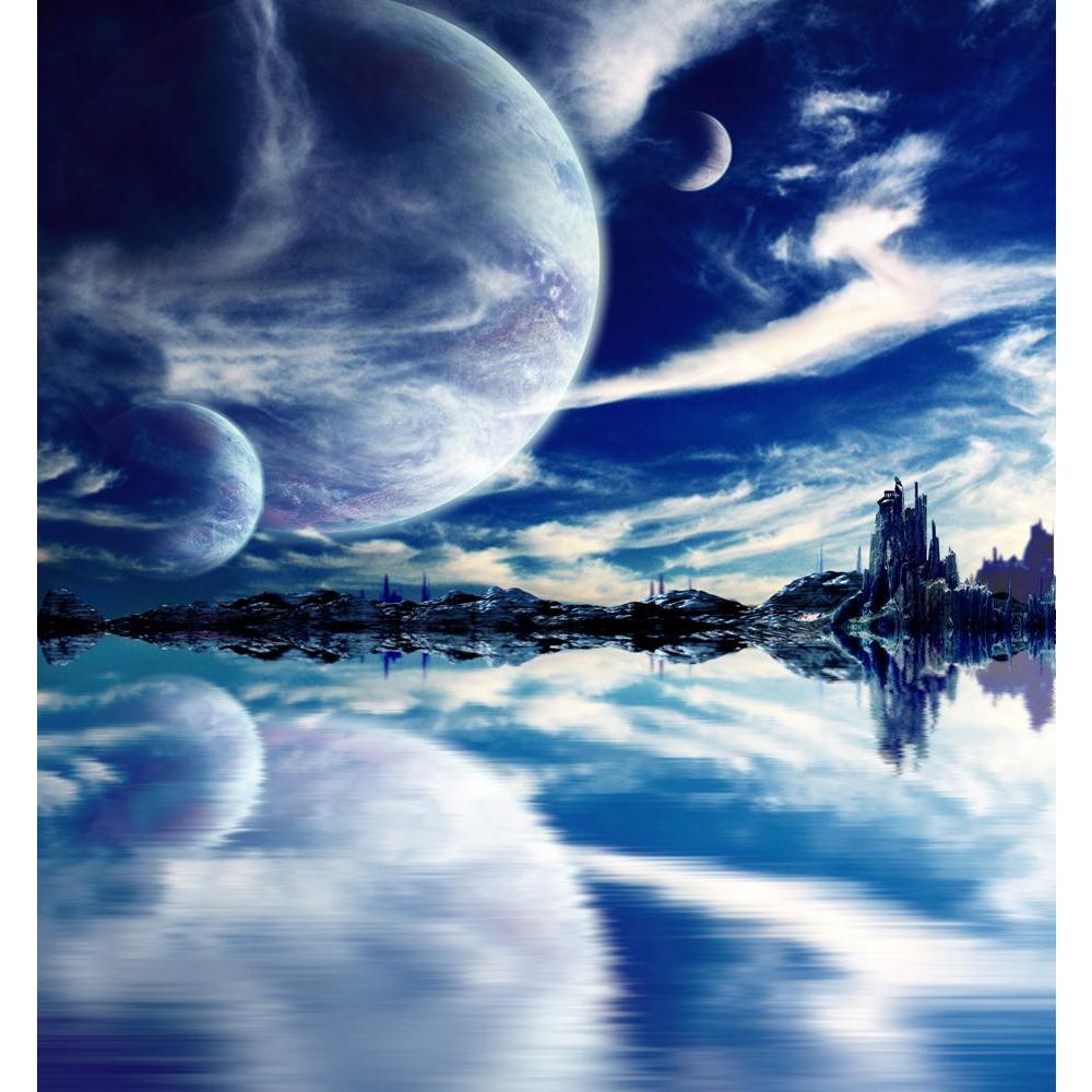 Landscape In Fantasy Planet Canvas Painting Synthetic Frame-Paintings MDF Framing-AFF_FR-IC 5002934 IC 5002934, Astronomy, Collages, Cosmology, Fantasy, Landscapes, Nature, Scenic, Science Fiction, Space, Stars, landscape, in, planet, canvas, painting, synthetic, frame, alien, astral, away, backdrop, blue, celestial, cloud, cosmos, dark, deep, distant, dream, effect, environment, far, fiction, fictional, galaxy, high, idyllic, illusion, imagination, infinity, lake, majestic, moon, mystery, ocean, reflection