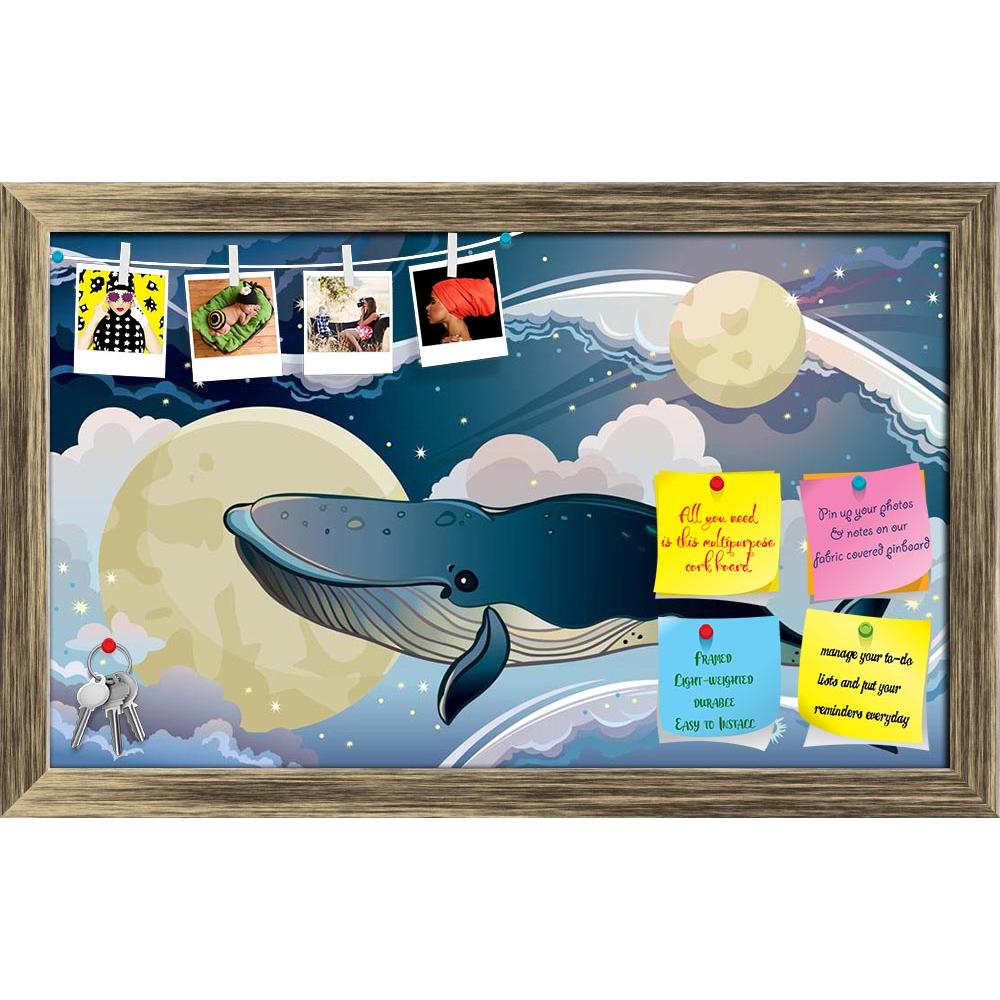 ArtzFolio Cartoon Blue Whale Flying On A Night Starry Sky Printed Bulletin Board Notice Pin Board Soft Board | Framed-Bulletin Boards Framed-AZSAO23655384BLB_FR_L-Image Code 5002935 Vishnu Image Folio Pvt Ltd, IC 5002935, ArtzFolio, Bulletin Boards Framed, Animals, Kids, Digital Art, cartoon, blue, whale, flying, on, a, night, starry, sky, printed, bulletin, board, notice, pin, soft, framed, fantastic, vector, cloudscape, pin up board, push pin board, extra large cork board, big pin board, notice board, sma