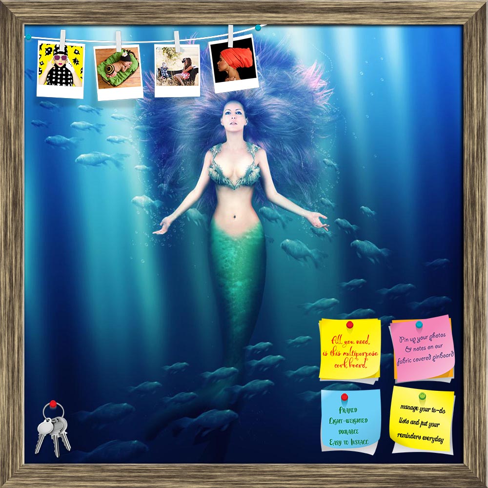 ArtzFolio Mermaid With Fish Tail D1 Printed Bulletin Board Notice Pin Board Soft Board | Framed-Bulletin Boards Framed-AZSAO23780132BLB_FR_L-Image Code 5002948 Vishnu Image Folio Pvt Ltd, IC 5002948, ArtzFolio, Bulletin Boards Framed, Fantasy, Kids, Photography, mermaid, with, fish, tail, d1, printed, bulletin, board, notice, pin, soft, framed, beautiful, woman, purple, hair, swimming, sea, water, nixie, fantastic, bra, shell, beauty, girl, lady, hairstyle, health, floating, ocean, seren, fairy, fairytale, 