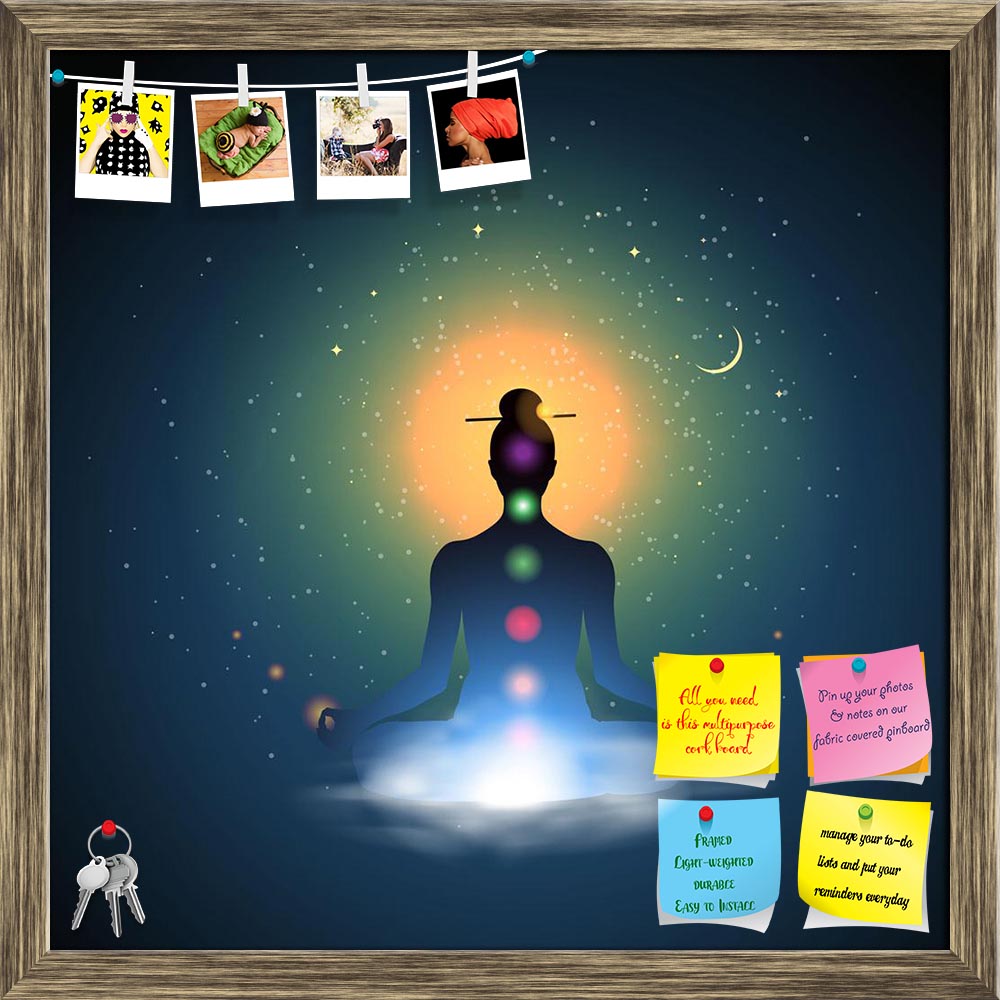 ArtzFolio Meditating In Lotus Position Printed Bulletin Board Notice Pin Board Soft Board | Framed-Bulletin Boards Framed-AZSAO23828545BLB_FR_L-Image Code 5002955 Vishnu Image Folio Pvt Ltd, IC 5002955, ArtzFolio, Bulletin Boards Framed, Traditional, Digital Art, meditating, in, lotus, position, printed, bulletin, board, notice, pin, soft, framed, silhouette, sitting, pin up board, push pin board, extra large cork board, big pin board, notice board, small bulletin board, cork board, wall notice board, giant