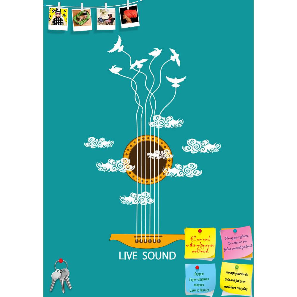ArtzFolio Guitar & Birds In The Sky Printed Bulletin Board Notice Pin Board Soft Board | Frameless-Bulletin Boards Frameless-AZSAO23842671BLB_FL_L-Image Code 5002960 Vishnu Image Folio Pvt Ltd, IC 5002960, ArtzFolio, Bulletin Boards Frameless, Music & Dance, Digital Art, guitar, birds, in, the, sky, printed, bulletin, board, notice, pin, soft, frameless, musical, illustration, concept, pin up board, push pin board, extra large cork board, big pin board, notice board, small bulletin board, cork board, wall n