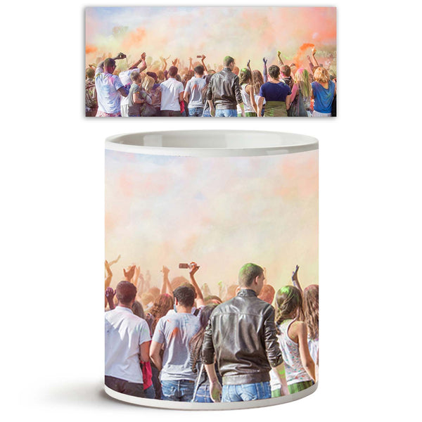 Celebrants Dancing During The Color Holi Festival Ceramic Coffee Tea Mug Inside White-Coffee Mugs-MUG-IC 5002962 IC 5002962, Asian, Automobiles, Cities, City Views, Culture, Ethnic, Festivals, Festivals and Occasions, Festive, Hinduism, Holidays, Indian, People, Religion, Religious, Spiritual, Traditional, Transportation, Travel, Tribal, Vehicles, World Culture, celebrants, dancing, during, the, color, holi, festival, ceramic, coffee, tea, mug, inside, white, india, crowd, asia, celebrating, celebration, ce