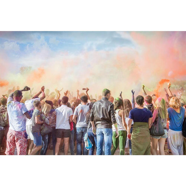 Holi Festival Unframed Paper Poster-Paper Posters Unframed-POS_UN-IC 5002962 IC 5002962, Asian, Automobiles, Cities, City Views, Culture, Ethnic, Festivals, Festivals and Occasions, Festive, Hinduism, Holidays, Indian, People, Religion, Religious, Spiritual, Traditional, Transportation, Travel, Tribal, Vehicles, World Culture, holi, festival, unframed, paper, wall, poster, india, crowd, asia, celebrating, celebration, ceremony, color, colorful, colour, colourful, covered, decorated, decoration, devotion, ea