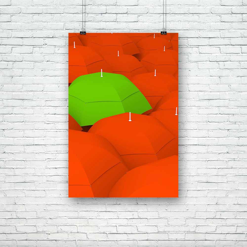 Umbrella Photo D3 Unframed Paper Poster-Paper Posters Unframed-POS_UN-IC 5002968 IC 5002968, 3D, Abstract Expressionism, Abstracts, Business, Conceptual, Semi Abstract, umbrella, photo, d3, unframed, paper, poster, abstract, accessory, background, best, challenge, closeup, color, community, concept, conflict, copy, creative, crowd, different, group, idea, individual, individuality, leader, many, objects, only, protection, protective, rain, red, render, rows, safety, security, shape, shelter, special, stand,