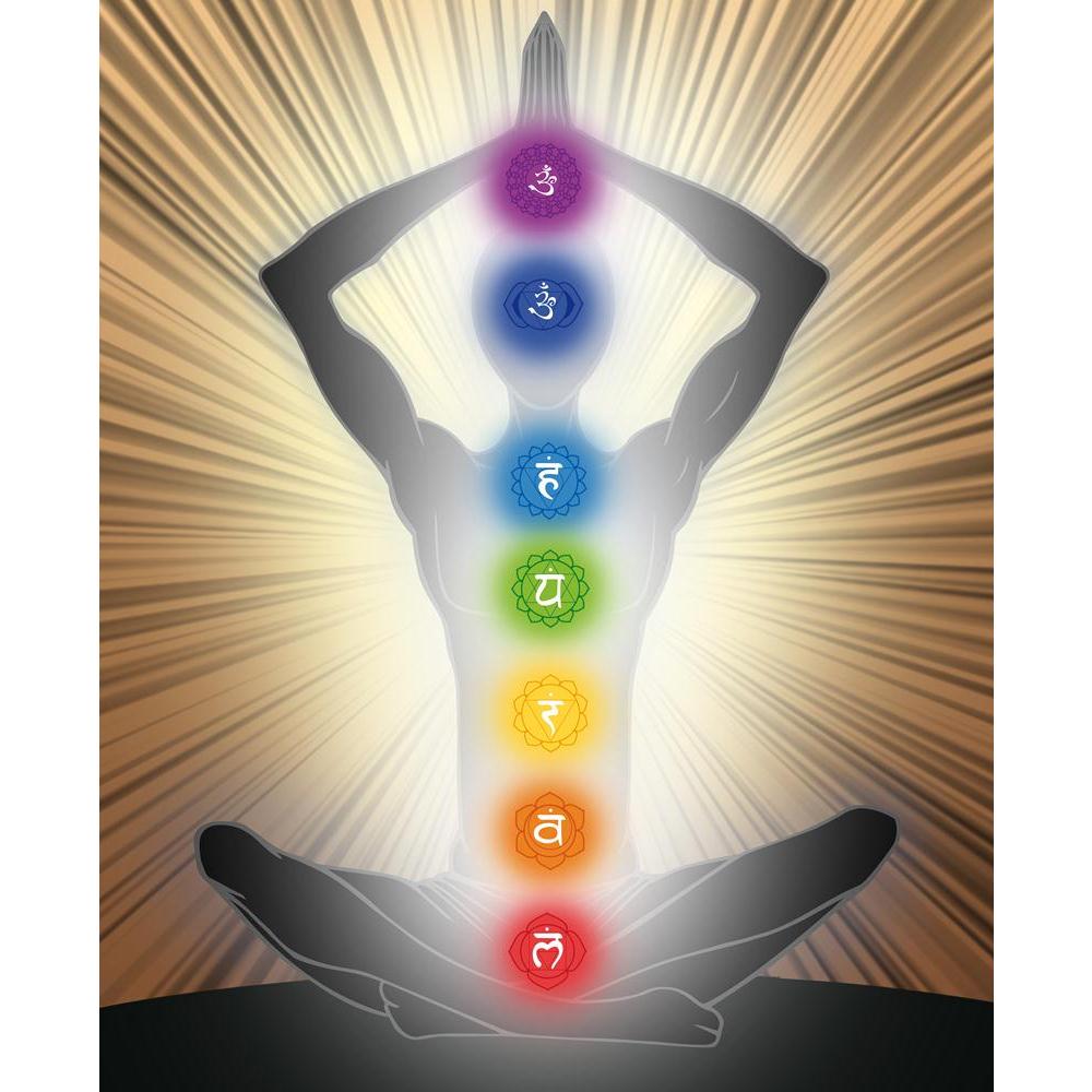 Yoga Position With The Symbols Of Seven Chakras Canvas Painting Synthetic Frame-Paintings MDF Framing-AFF_FR-IC 5002971 IC 5002971, Asian, Black, Black and White, Buddhism, God Buddha, Health, Hinduism, Illustrations, Indian, People, Religion, Religious, Signs and Symbols, Spiritual, Symbols, yoga, position, with, the, of, seven, chakras, canvas, painting, synthetic, frame, chakra, reiki, ajna, anahata, asia, aum, aura, body, buddha, cosmic, energy, harmony, illustration, india, kundalini, lotus, man, manip