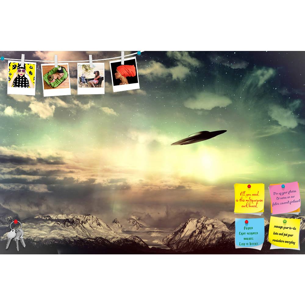 ArtzFolio UFO In Surreal Sky Over Snowy Mountains Printed Bulletin Board Notice Pin Board Soft Board | Frameless-Bulletin Boards Frameless-AZSAO24044527BLB_FL_L-Image Code 5002972 Vishnu Image Folio Pvt Ltd, IC 5002972, ArtzFolio, Bulletin Boards Frameless, Fantasy, Landscapes, Digital Art, ufo, in, surreal, sky, over, snowy, mountains, printed, bulletin, board, notice, pin, soft, frameless, alaska, abduction, aliens, clouds, colorful, flying, saucer, glowing, green, invasion, light, pink, science, fiction,