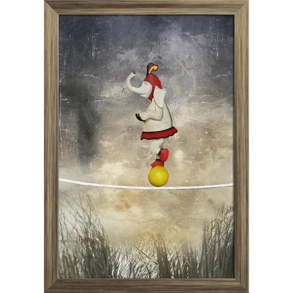 ArtzFolio Female Elephant Dressed Circus Balancing On A Rope Paper Poster Frame | Top Acrylic Glass-Paper Posters Framed-AZART24060193POS_FR_L-Image Code 5002975 Vishnu Image Folio Pvt Ltd, IC 5002975, ArtzFolio, Paper Posters Framed, Conceptual, Kids, Vintage, Digital Art, female, elephant, dressed, circus, balancing, on, a, rope, paper, poster, frame, top, acrylic, glass, illustrative, funny, ball, like, acrobat, surreal, landscape, toy, fun, grass, decorative, decoration, artistic, beautiful, background,