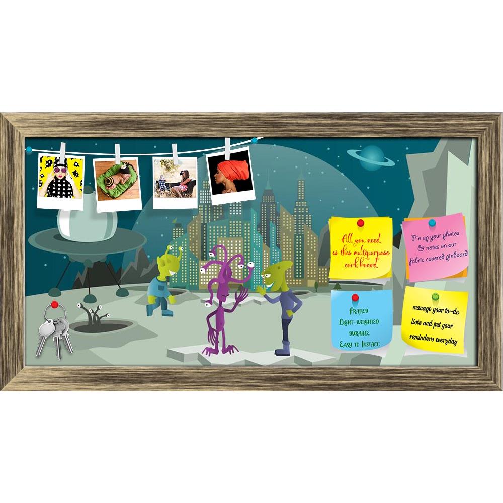 ArtzFolio Aliens From Another Planet Printed Bulletin Board Notice Pin Board Soft Board | Framed-Bulletin Boards Framed-AZSAO24061059BLB_FR_L-Image Code 5002977 Vishnu Image Folio Pvt Ltd, IC 5002977, ArtzFolio, Bulletin Boards Framed, Fantasy, Kids, Digital Art, aliens, from, another, planet, printed, bulletin, board, notice, pin, soft, framed, pin up board, push pin board, extra large cork board, big pin board, notice board, small bulletin board, cork board, wall notice board, giant cork board, bulletin b