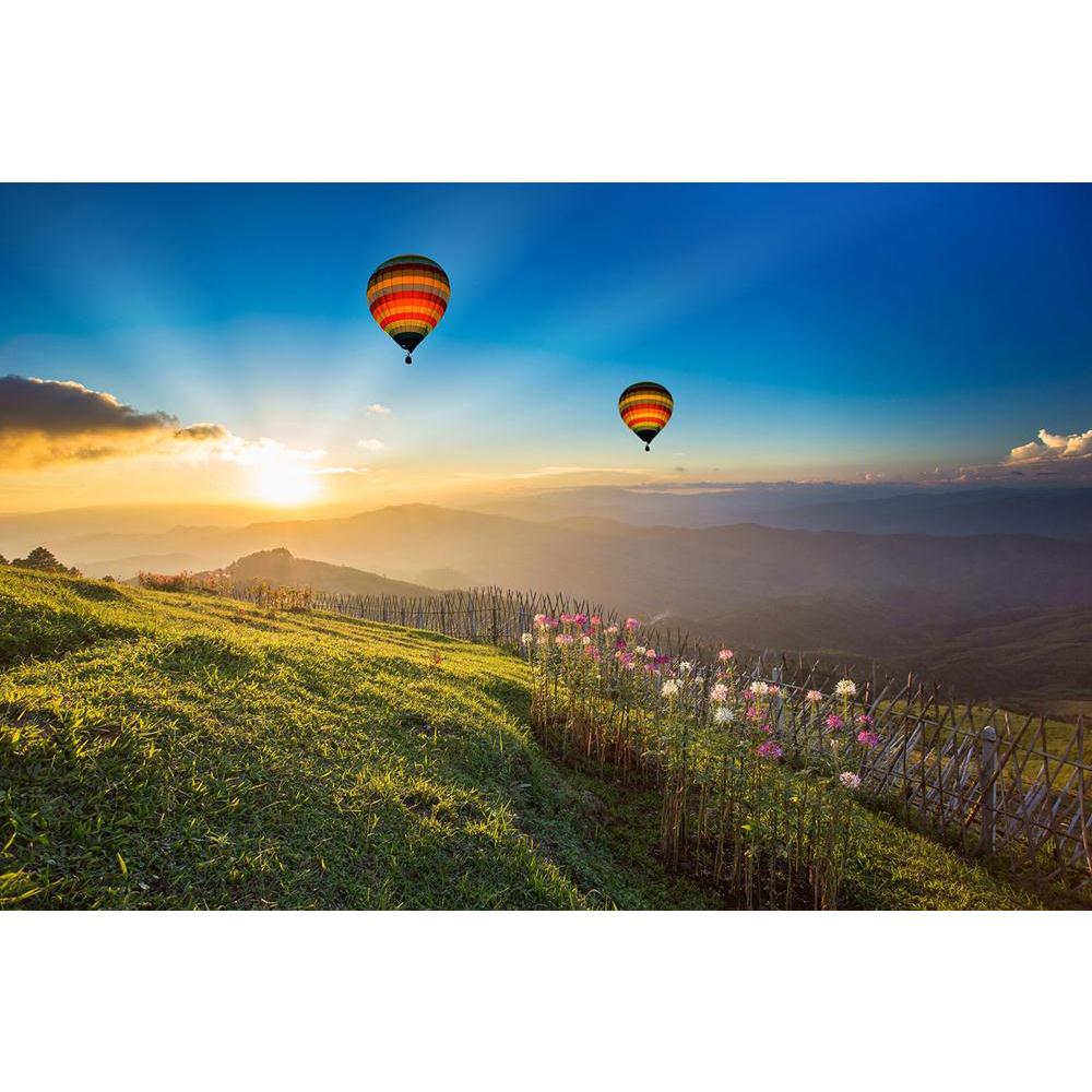 ArtzFolio Sunset Over Forest Mountain With Hot Air Balloon Unframed Paper Poster-Paper Posters Unframed-AZART24227747POS_UN_L-Image Code 5002988 Vishnu Image Folio Pvt Ltd, IC 5002988, ArtzFolio, Paper Posters Unframed, Landscapes, Photography, sunset, over, forest, mountain, with, hot, air, balloon, unframed, paper, poster, wall, large, size, for, living, room, home, decoration, big, framed, decor, posters, pitaara, box, modern, art, frame, bedroom, amazonbasics, door, drawing, small, decorative, office, r