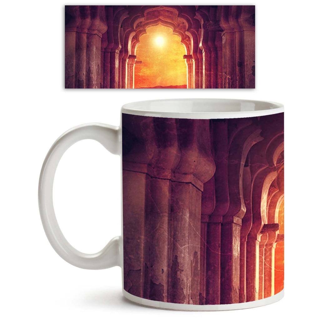 Old Ruined Arch In Ancient Temple Ceramic Coffee Tea Mug Inside White-Coffee Mugs-MUG-IC 5002989 IC 5002989, Ancient, Architecture, Asian, Automobiles, Culture, Ethnic, Historical, Indian, Landmarks, Marble and Stone, Medieval, Places, Religion, Religious, Sunsets, Traditional, Transportation, Travel, Tribal, Vehicles, Vintage, World Culture, old, ruined, arch, in, temple, ceramic, coffee, tea, mug, inside, white, india, royal, taj, mahal, hampi, asia, backdrop, building, column, crack, door, entrance, gran