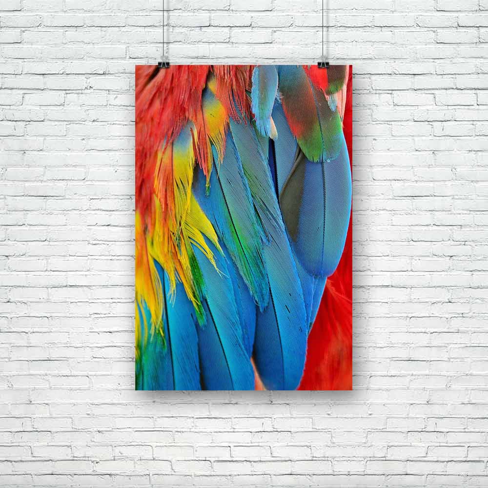 Scarlet Macaw Feathers D1 Unframed Paper Poster-Paper Posters Unframed-POS_UN-IC 5002994 IC 5002994, Abstract Expressionism, Abstracts, Animals, Birds, Nature, Patterns, Scenic, Semi Abstract, Tropical, Wildlife, scarlet, macaw, feathers, d1, unframed, paper, poster, abstract, animal, avian, beautiful, bird, blue, bright, closeup, color, colorful, colourful, decoration, detail, exotic, feather, gold, green, jungle, multicolored, parrot, pattern, plumage, rainbow, red, texture, wild, yellow, artzfolio, poste