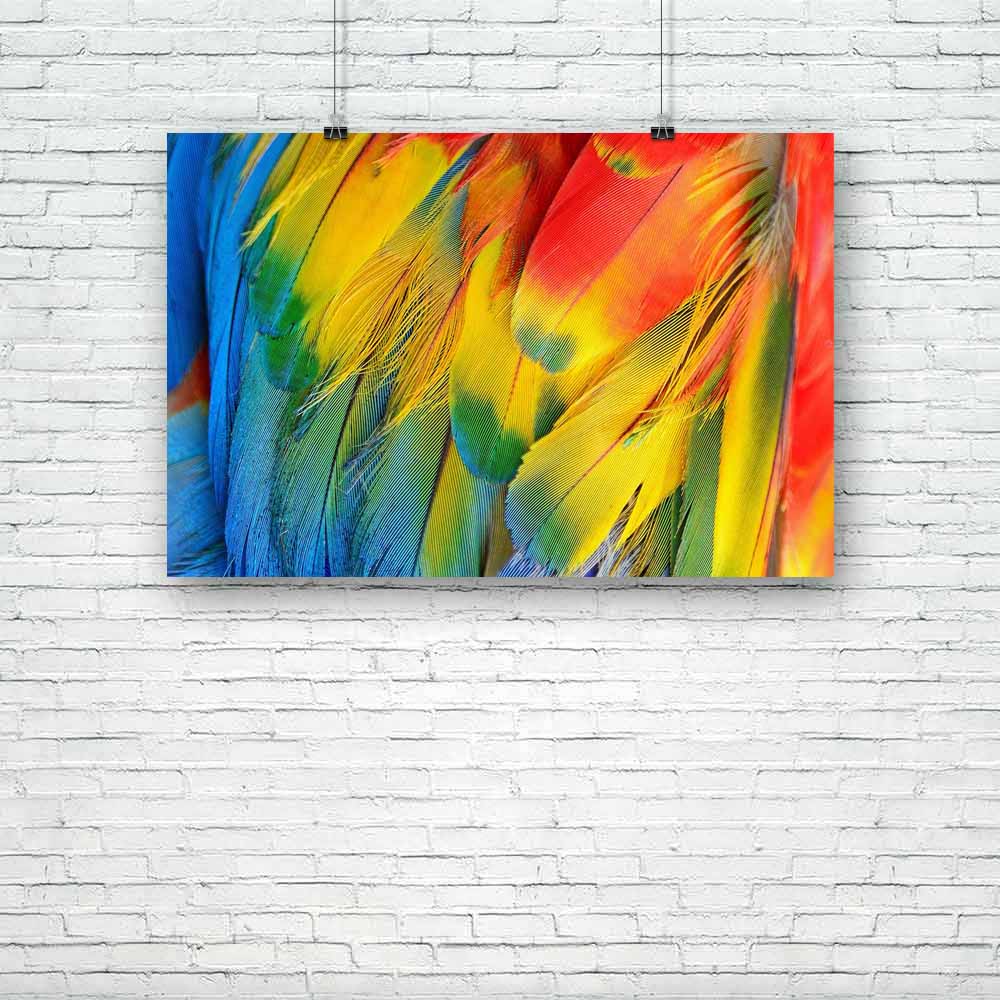 Scarlet Macaw Feathers D2 Unframed Paper Poster-Paper Posters Unframed-POS_UN-IC 5002995 IC 5002995, Abstract Expressionism, Abstracts, Animals, Birds, Nature, Patterns, Scenic, Semi Abstract, Tropical, Wildlife, scarlet, macaw, feathers, d2, unframed, paper, poster, abstract, animal, avian, beautiful, bird, blue, bright, closeup, color, colorful, colourful, decoration, detail, exotic, feather, gold, green, jungle, multicolored, parrot, pattern, plumage, rainbow, red, texture, wild, yellow, artzfolio, poste