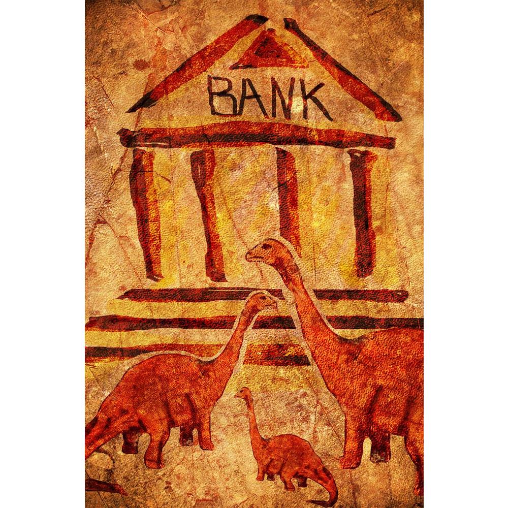 ArtzFolio Dinosaurs Bank Unframed Paper Poster-Paper Posters Unframed-AZART24272890POS_UN_L-Image Code 5002996 Vishnu Image Folio Pvt Ltd, IC 5002996, ArtzFolio, Paper Posters Unframed, Conceptual, Vintage, Fine Art Reprint, dinosaurs, bank, unframed, paper, poster, wall, large, size, for, living, room, home, decoration, big, framed, decor, posters, pitaara, box, modern, art, with, frame, bedroom, amazonbasics, door, drawing, small, decorative, office, reception, multiple, friends, images, reprints, reprint