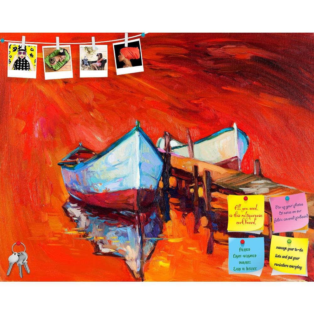 ArtzFolio Artwork Of Boats & Jetty D3 Printed Bulletin Board Notice Pin Board Soft Board | Frameless-Bulletin Boards Frameless-AZSAO24294235BLB_FL_L-Image Code 5003001 Vishnu Image Folio Pvt Ltd, IC 5003001, ArtzFolio, Bulletin Boards Frameless, Landscapes, Fine Art Reprint, artwork, of, boats, jetty, d3, printed, bulletin, board, notice, pin, soft, frameless, original, oil, painting, jettypier, canvas.sunset, ocean.modern, impressionism, abstract, acrylic, art, artist, artistic, backdrop, background, beach