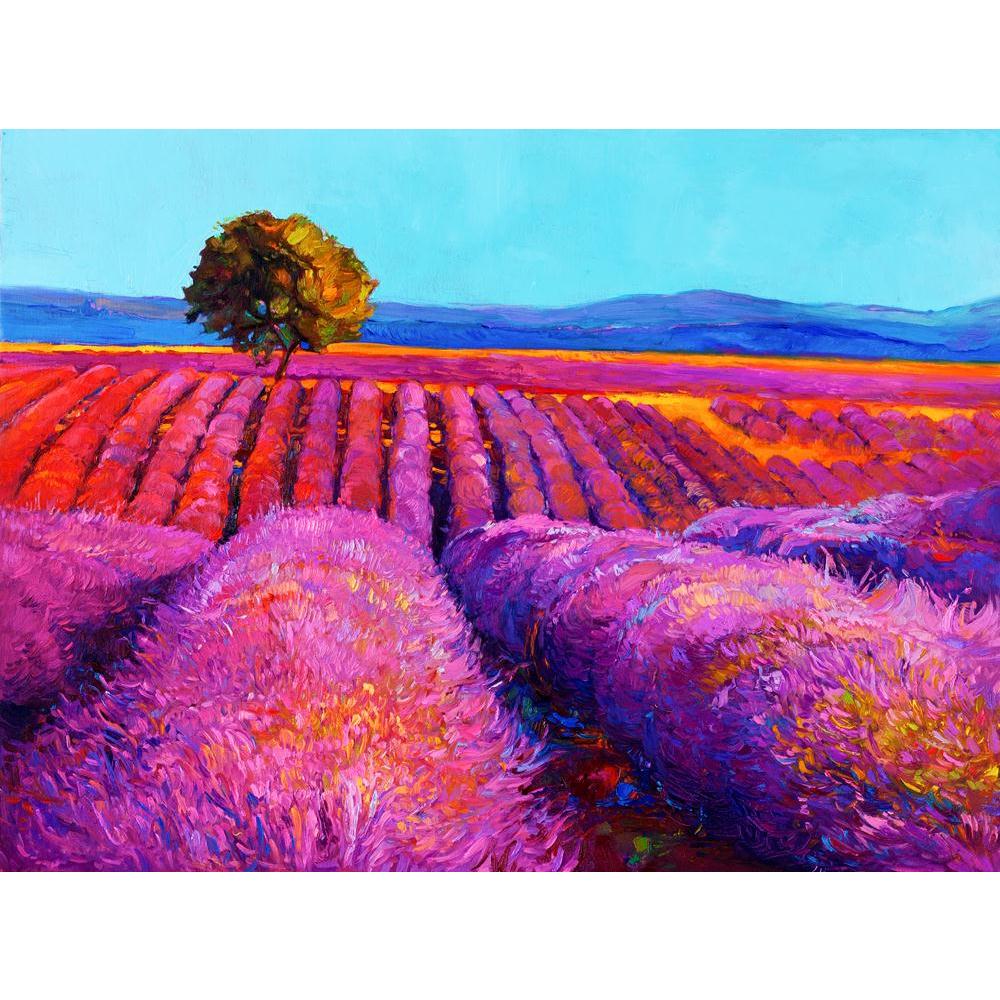 Artwork Of Lavender Fields Canvas Painting Synthetic Frame-Paintings MDF Framing-AFF_FR-IC 5003005 IC 5003005, Abstract Expressionism, Abstracts, Art and Paintings, Botanical, Floral, Flowers, Illustrations, Impressionism, Japanese, Landscapes, Modern Art, Nature, Paintings, Rural, Scenic, Seasons, Semi Abstract, Signs, Signs and Symbols, Sunsets, artwork, of, lavender, fields, canvas, painting, synthetic, frame, oil, abstract, art, field, flower, acrylic, artistic, beautiful, blue, bright, brush, charming,