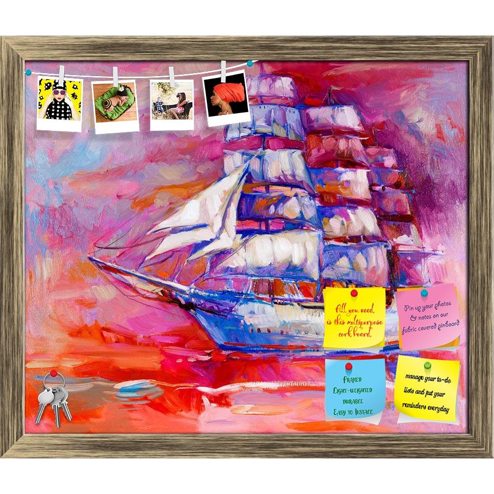 ArtzFolio Artwork Of Sail Ship & Sea D3 Printed Bulletin Board Notice Pin Board Soft Board | Framed-Bulletin Boards Framed-AZSAO24294268BLB_FR_L-Image Code 5003006 Vishnu Image Folio Pvt Ltd, IC 5003006, ArtzFolio, Bulletin Boards Framed, Landscapes, Fine Art Reprint, artwork, of, sail, ship, sea, d3, printed, bulletin, board, notice, pin, soft, framed, original, oil, painting, canvas.sunset, ocean.modern, impressionism, abstract, acrylic, art, artist, artistic, backdrop, background, beach, blue, boat, brig