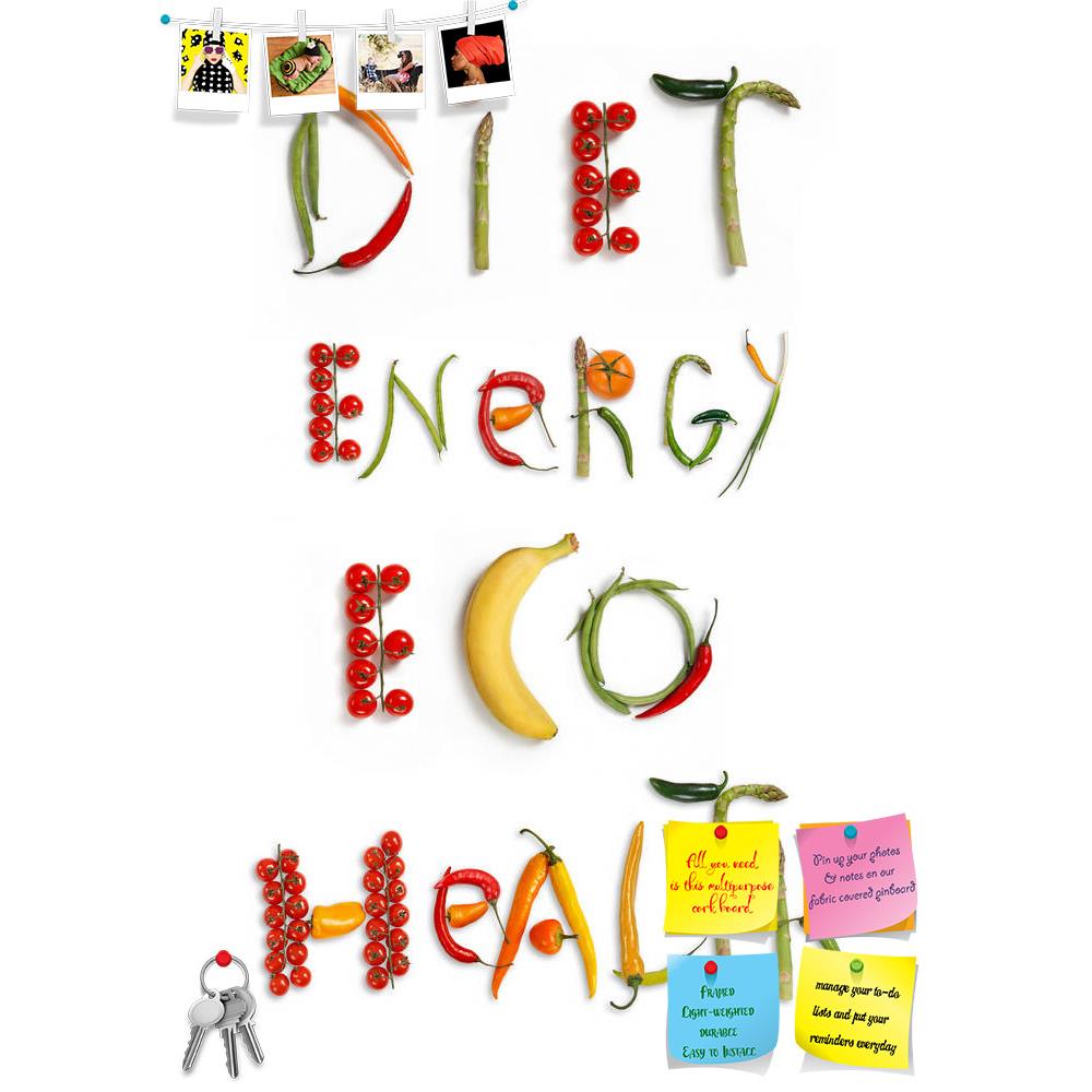 ArtzFolio Photo of Diet, Energy, Eco & Health Printed Bulletin Board Notice Pin Board Soft Board | Frameless-Bulletin Boards Frameless-AZSAO24313359BLB_FL_L-Image Code 5003020 Vishnu Image Folio Pvt Ltd, IC 5003020, ArtzFolio, Bulletin Boards Frameless, Food & Beverage, Photography, photo, of, diet, energy, eco, health, printed, bulletin, board, notice, pin, soft, frameless, studio, food, words, white, background, pin up board, push pin board, extra large cork board, big pin board, notice board, small bulle