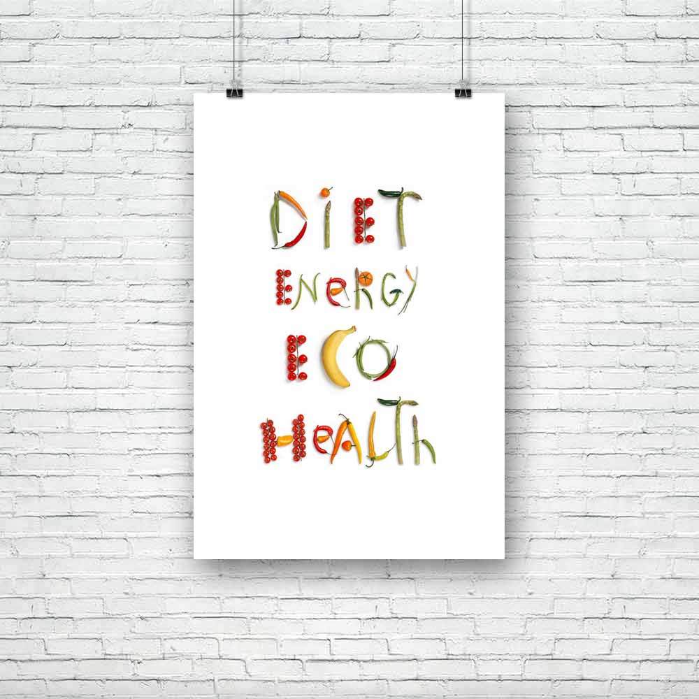 Photo of Diet, Energy, Eco & Health Unframed Paper Poster-Paper Posters Unframed-POS_UN-IC 5003020 IC 5003020, Alphabets, Astronomy, Black and White, Conceptual, Cosmology, Cuisine, Culture, Dance, Ethnic, Food, Food and Beverage, Food and Drink, Fruit and Vegetable, Fruits, Health, Music and Dance, People, Photography, Space, Still Life, Traditional, Tribal, Tropical, Vegetables, White, World Culture, photo, of, diet, energy, eco, unframed, paper, poster, abundance, agricultural, alphabet, appetizing, aspa
