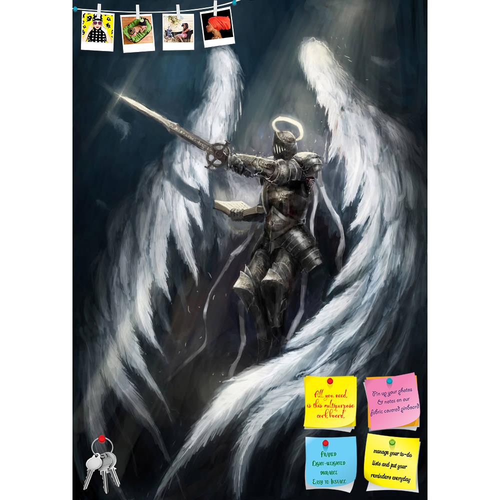 ArtzFolio Angel Knight With White Wings Printed Bulletin Board Notice Pin Board Soft Board | Frameless-Bulletin Boards Frameless-AZSAO24327820BLB_FL_L-Image Code 5003022 Vishnu Image Folio Pvt Ltd, IC 5003022, ArtzFolio, Bulletin Boards Frameless, Fantasy, Fine Art Reprint, angel, knight, with, white, wings, printed, bulletin, board, notice, pin, soft, frameless, arousal, arouse, beautiful, beauty, good, human, lust, art, drawings, fairytale, fantastic, fictional, flight, illustration, imagination, legend, 