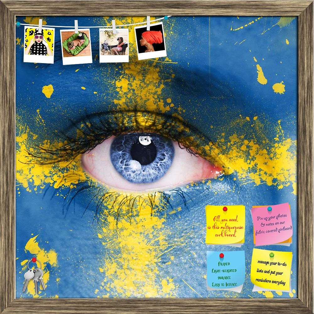 ArtzFolio Sweden Flag Painted On Woman Face Printed Bulletin Board Notice Pin Board Soft Board | Framed-Bulletin Boards Framed-AZSAO24368753BLB_FR_L-Image Code 5003023 Vishnu Image Folio Pvt Ltd, IC 5003023, ArtzFolio, Bulletin Boards Framed, Places, Portraits, Photography, sweden, flag, painted, on, woman, face, printed, bulletin, board, notice, pin, soft, framed, closeup, human, national, sporty, european, sign, culture, adult, success, symbol, casual, freedom, people, paint, black, political, female, pri