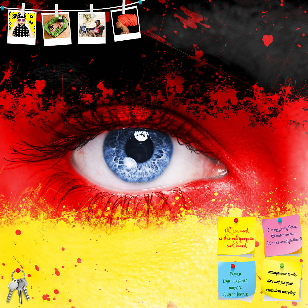 ArtzFolio Germany Flag Painted On Woman Face Printed Bulletin Board Notice Pin Board Soft Board | Frameless-Bulletin Boards Frameless-AZSAO24368754BLB_FL_L-Image Code 5003024 Vishnu Image Folio Pvt Ltd, IC 5003024, ArtzFolio, Bulletin Boards Frameless, Places, Portraits, Photography, germany, flag, painted, on, woman, face, printed, bulletin, board, notice, pin, soft, frameless, portrait, eye, closeup, human, national, sporty, european, sign, culture, adult, success, symbol, casual, freedom, people, paint, 