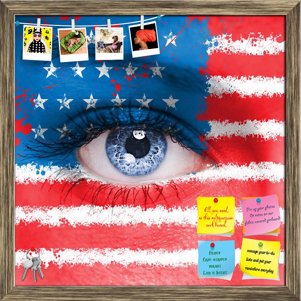ArtzFolio USA Flag Painted On Woman Face Printed Bulletin Board Notice Pin Board Soft Board | Framed-Bulletin Boards Framed-AZSAO24368756BLB_FR_L-Image Code 5003025 Vishnu Image Folio Pvt Ltd, IC 5003025, ArtzFolio, Bulletin Boards Framed, Places, Portraits, Photography, usa, flag, painted, on, woman, face, printed, bulletin, board, notice, pin, soft, framed, human, america, world, closeup, national, sporty, european, culture, adult, success, symbol, casual, freedom, people, paint, black, political, female,