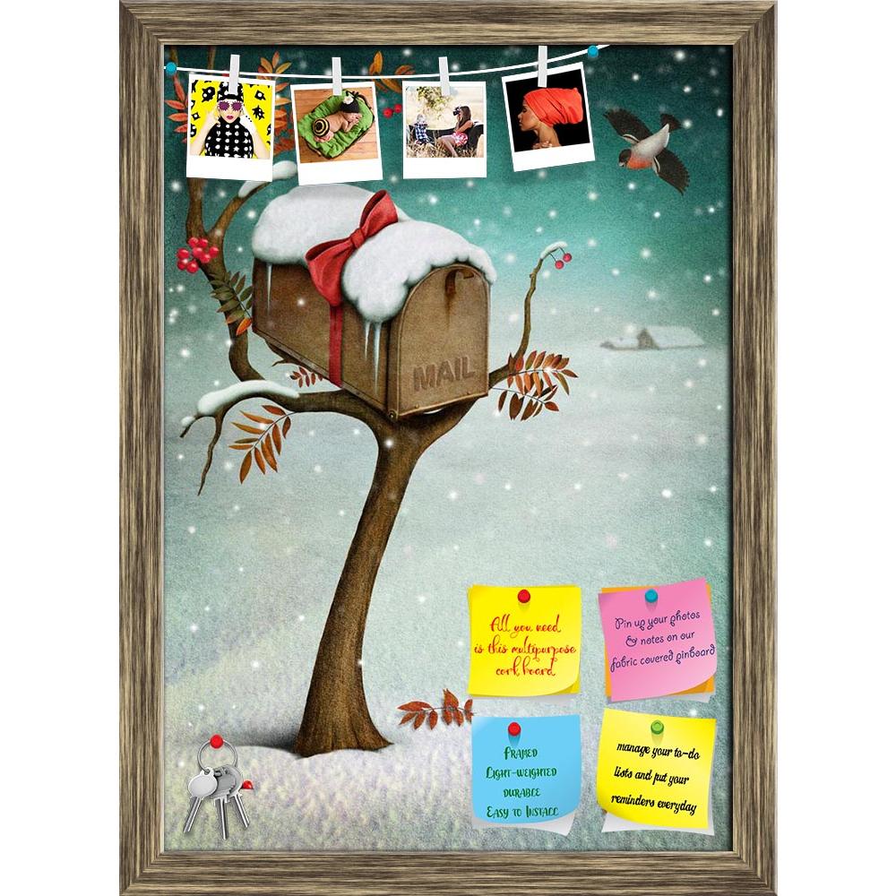 ArtzFolio Mailbox In Winter Forest Printed Bulletin Board Notice Pin Board Soft Board | Framed-Bulletin Boards Framed-AZSAO24390208BLB_FR_L-Image Code 5003032 Vishnu Image Folio Pvt Ltd, IC 5003032, ArtzFolio, Bulletin Boards Framed, Conceptual, Kids, Digital Art, mailbox, in, winter, forest, printed, bulletin, board, notice, pin, soft, framed, fabulous, illustration, greeting, card, christmas, computer, graphics, pin up board, push pin board, extra large cork board, big pin board, notice board, small bulle