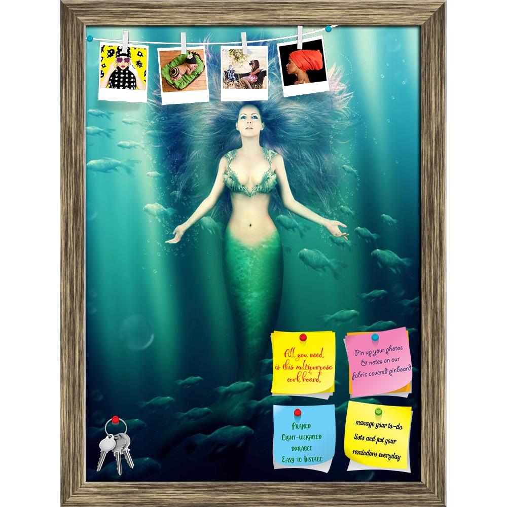 ArtzFolio Mermaid With Fish Tail D2 Printed Bulletin Board Notice Pin Board Soft Board | Framed-Bulletin Boards Framed-AZSAO24443005BLB_FR_L-Image Code 5003036 Vishnu Image Folio Pvt Ltd, IC 5003036, ArtzFolio, Bulletin Boards Framed, Fantasy, Figurative, Photography, mermaid, with, fish, tail, d2, printed, bulletin, board, notice, pin, soft, framed, beautiful, woman, purple, hair, swimming, sea, water, nixie, fantastic, bra, shell, beauty, girl, lady, hairstyle, health, floating, ocean, seren, fairy, fairy