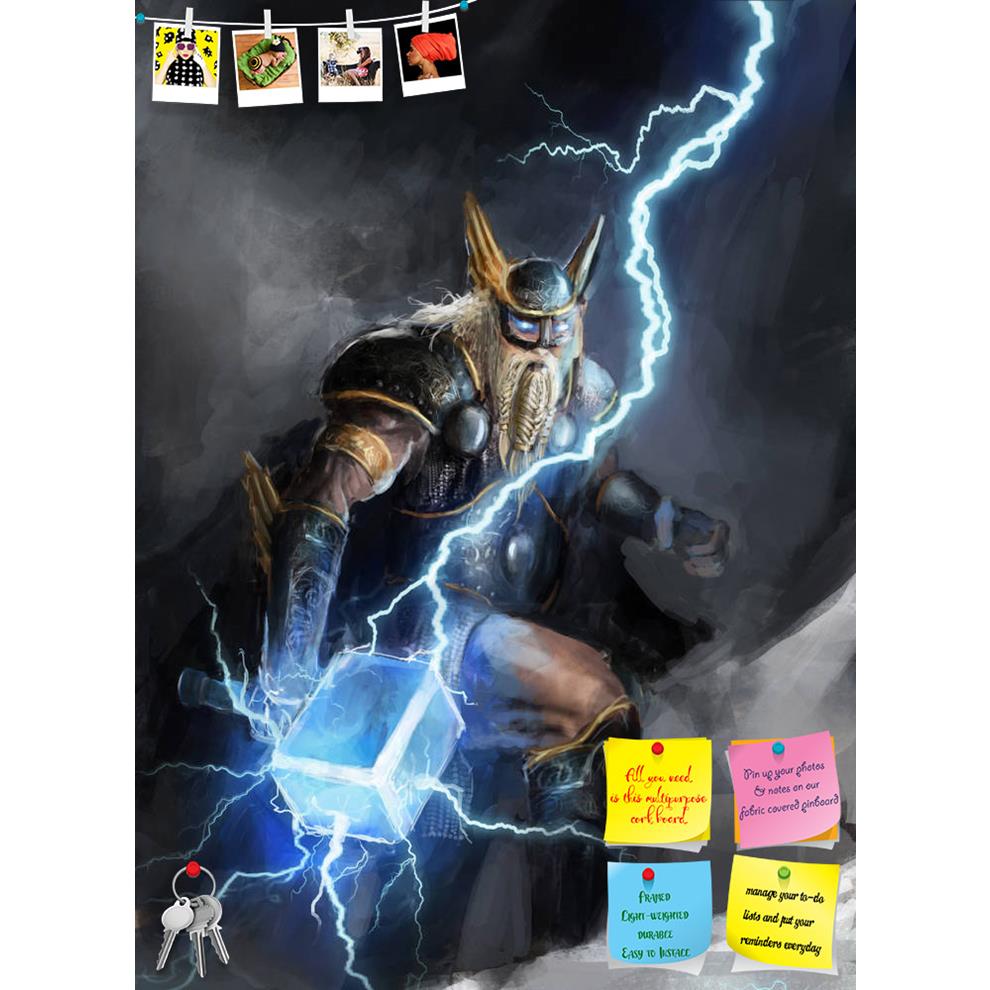 ArtzFolio Viking God Of Lightning Thor D1 Printed Bulletin Board Notice Pin Board Soft Board | Frameless-Bulletin Boards Frameless-AZSAO24468643BLB_FL_L-Image Code 5003041 Vishnu Image Folio Pvt Ltd, IC 5003041, ArtzFolio, Bulletin Boards Frameless, Fantasy, Fine Art Reprint, viking, god, of, lightning, thor, d1, printed, bulletin, board, notice, pin, soft, frameless, angry, art, energy, evil, fiery, heat, imaginary, myth, mythology, painting, poster, wrath, armor, storm, electricity, strike, norse, odin, m