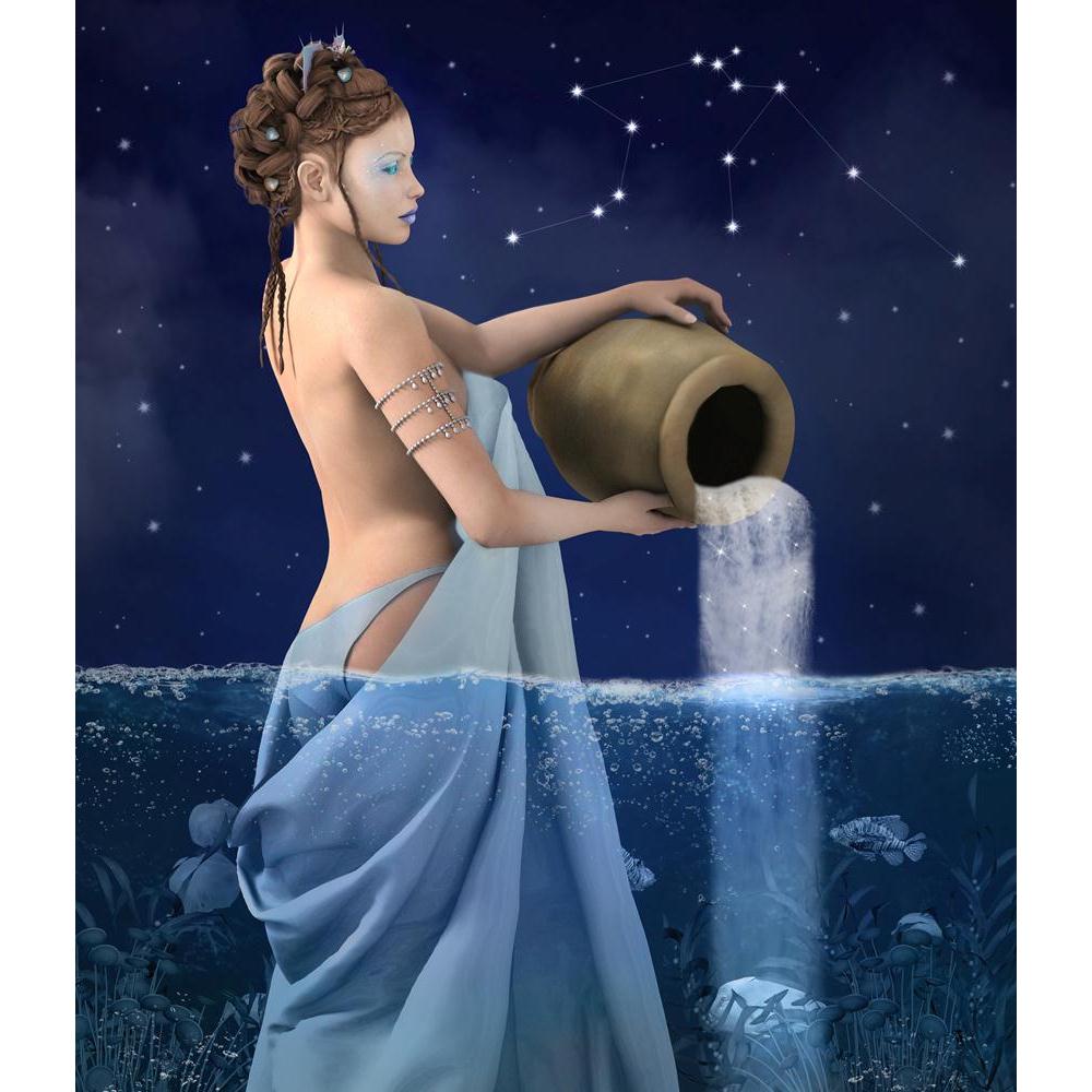 Zodiac Series Aquarius Canvas Painting Synthetic Frame-Paintings MDF Framing-AFF_FR-IC 5003042 IC 5003042, Art and Paintings, Astrology, Digital, Digital Art, Graphic, Horoscope, Illustrations, Individuals, Mermaid, People, Portraits, Signs, Signs and Symbols, Space, Sun Signs, Symbols, Zodiac, series, aquarius, canvas, painting, synthetic, frame, constellation, artistic, waterfall, woman, aqua, art, artwork, azure, beautiful, beauty, blue, bubbles, celebration, character, drape, element, fairy, female, fis