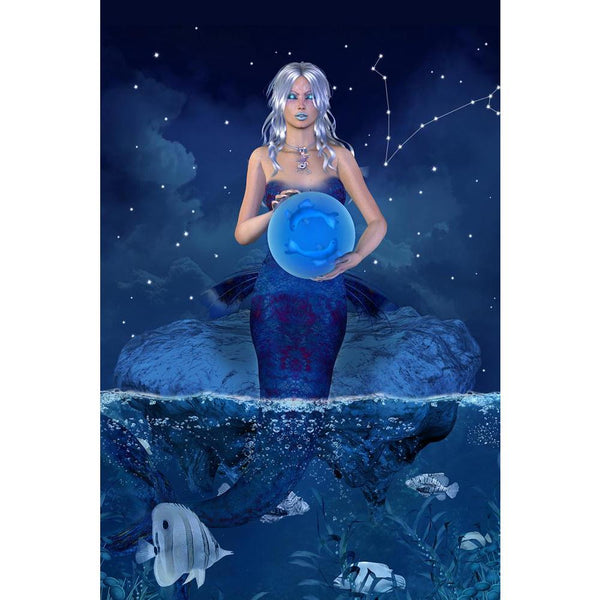Zodiac Series Pisces D1 Unframed Paper Poster-Paper Posters Unframed-POS_UN-IC 5003044 IC 5003044, Art and Paintings, Astrology, Digital, Digital Art, Fantasy, Fashion, Graphic, Horoscope, Illustrations, Individuals, Mermaid, People, Portraits, Signs, Signs and Symbols, Space, Sun Signs, Symbols, Zodiac, series, pisces, d1, unframed, paper, wall, poster, aquarium, art, artistic, beautiful, beauty, blue, calendar, character, color, constellation, cool, cover, design, element, face, fish, fortune, telling, gi
