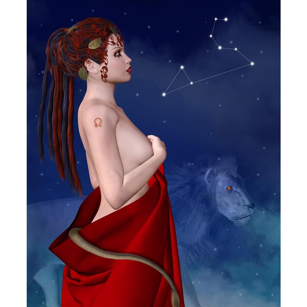 Zodiac Series Leo Canvas Painting Synthetic Frame-Paintings MDF Framing-AFF_FR-IC 5003047 IC 5003047, Animals, Art and Paintings, Astrology, Fantasy, Horoscope, Illustrations, Individuals, Portraits, Signs, Signs and Symbols, Sun Signs, Symbols, Zodiac, series, leo, canvas, painting, synthetic, frame, tattoo, lion, animal, art, artwork, beautiful, beauty, blue, constellation, drape, fairy, girl, hair, style, illustration, imaginary, night, nocturne, portrait, prediction, profile, red, sign, sky, star, symbo