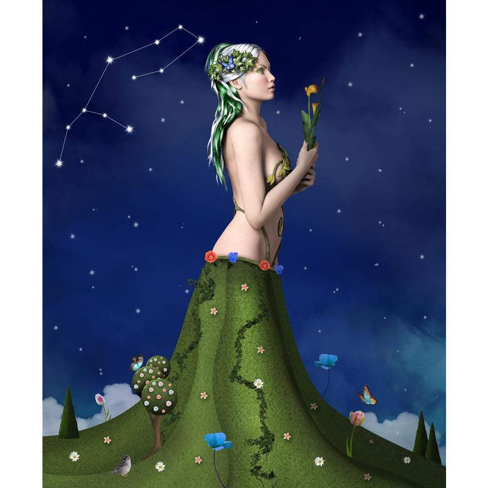 Zodiac Series Virgo Canvas Painting Synthetic Frame-Paintings MDF Framing-AFF_FR-IC 5003051 IC 5003051, Art and Paintings, Astrology, Birds, Botanical, Digital, Digital Art, Fantasy, Fashion, Floral, Flowers, Futurism, Graphic, Horoscope, Illustrations, Nature, People, Signs, Signs and Symbols, Sun Signs, Surrealism, Symbols, Zodiac, series, virgo, canvas, painting, synthetic, frame, mother, earth, art, artistic, astrological, beautiful, beauty, bird, butterfly, character, climber, clouds, constellation, da