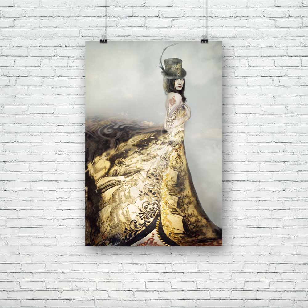 Extravagant Lady Unframed Paper Poster-Paper Posters Unframed-POS_UN-IC 5003055 IC 5003055, Art and Paintings, Asian, Fashion, Individuals, Portraits, extravagant, lady, unframed, paper, poster, accessory, aristocratic, art, artist, artistic, beautiful, bizarre, body, caucasian, classic, cloud, cylinder, detail, dress, elegance, elegant, fashionable, female, figure, golden, hat, incredible, long, model, mysterious, poetic, portrait, pose, posing, romantic, sky, unique, uniqueness, wealth, woman, wonder, won