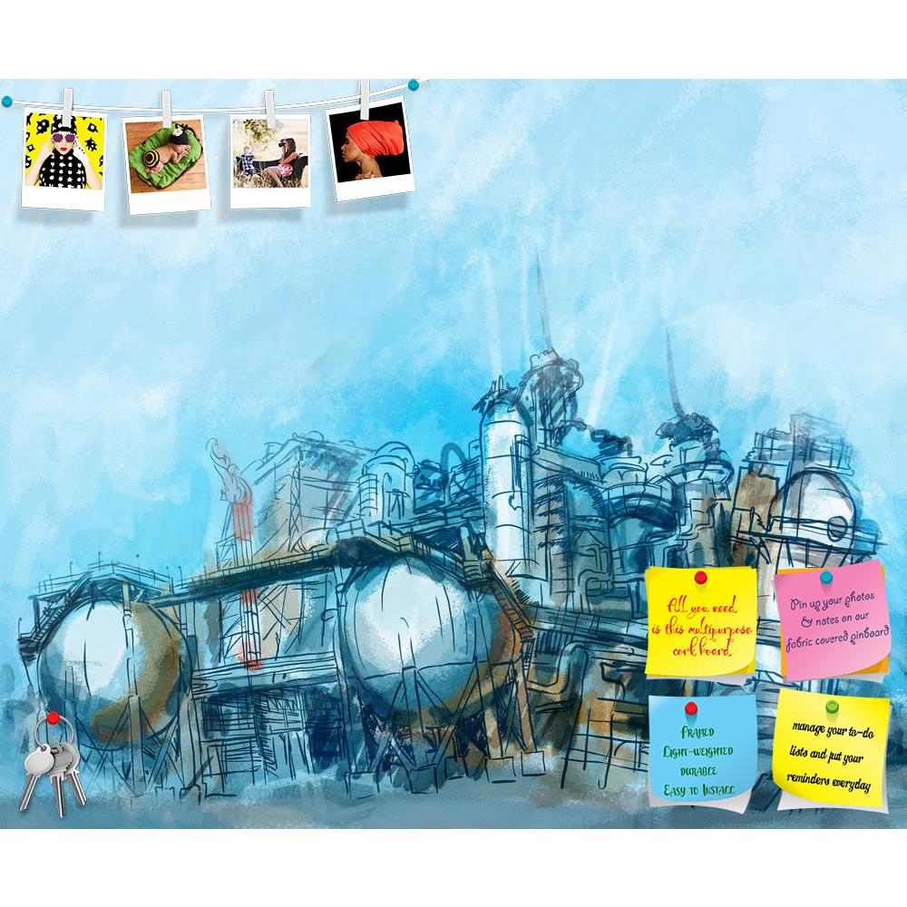 ArtzFolio Industrial Buildings Of Plant Or Factory Printed Bulletin Board Notice Pin Board Soft Board | Frameless-Bulletin Boards Frameless-AZSAO24547755BLB_FL_L-Image Code 5003061 Vishnu Image Folio Pvt Ltd, IC 5003061, ArtzFolio, Bulletin Boards Frameless, Abstract, Digital Art, industrial, buildings, of, plant, or, factory, printed, bulletin, board, notice, pin, soft, frameless, building, refinery, industry, electricity, oil, power, manufacturing, gas, silhouette, architecture, art, chimney, graphic, pro