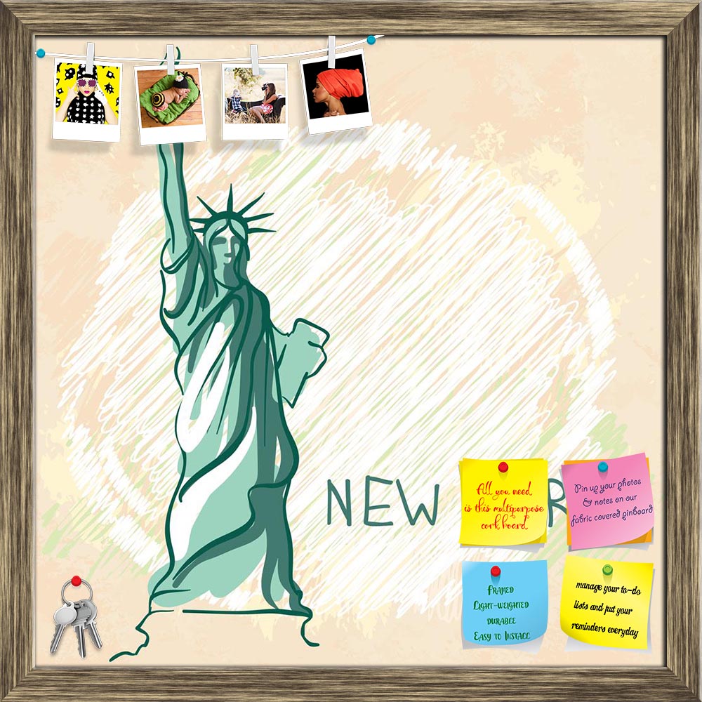 ArtzFolio Liberty New York Usa Printed Bulletin Board Notice Pin Board Soft Board | Framed-Bulletin Boards Framed-AZSAO24584985BLB_FR_L-Image Code 5003063 Vishnu Image Folio Pvt Ltd, IC 5003063, ArtzFolio, Bulletin Boards Framed, Kids, Places, Digital Art, liberty, new, york, usa, printed, bulletin, board, notice, pin, soft, framed, world, famous, landmark, series:, statue, pin up board, push pin board, extra large cork board, big pin board, notice board, small bulletin board, cork board, wall notice board,