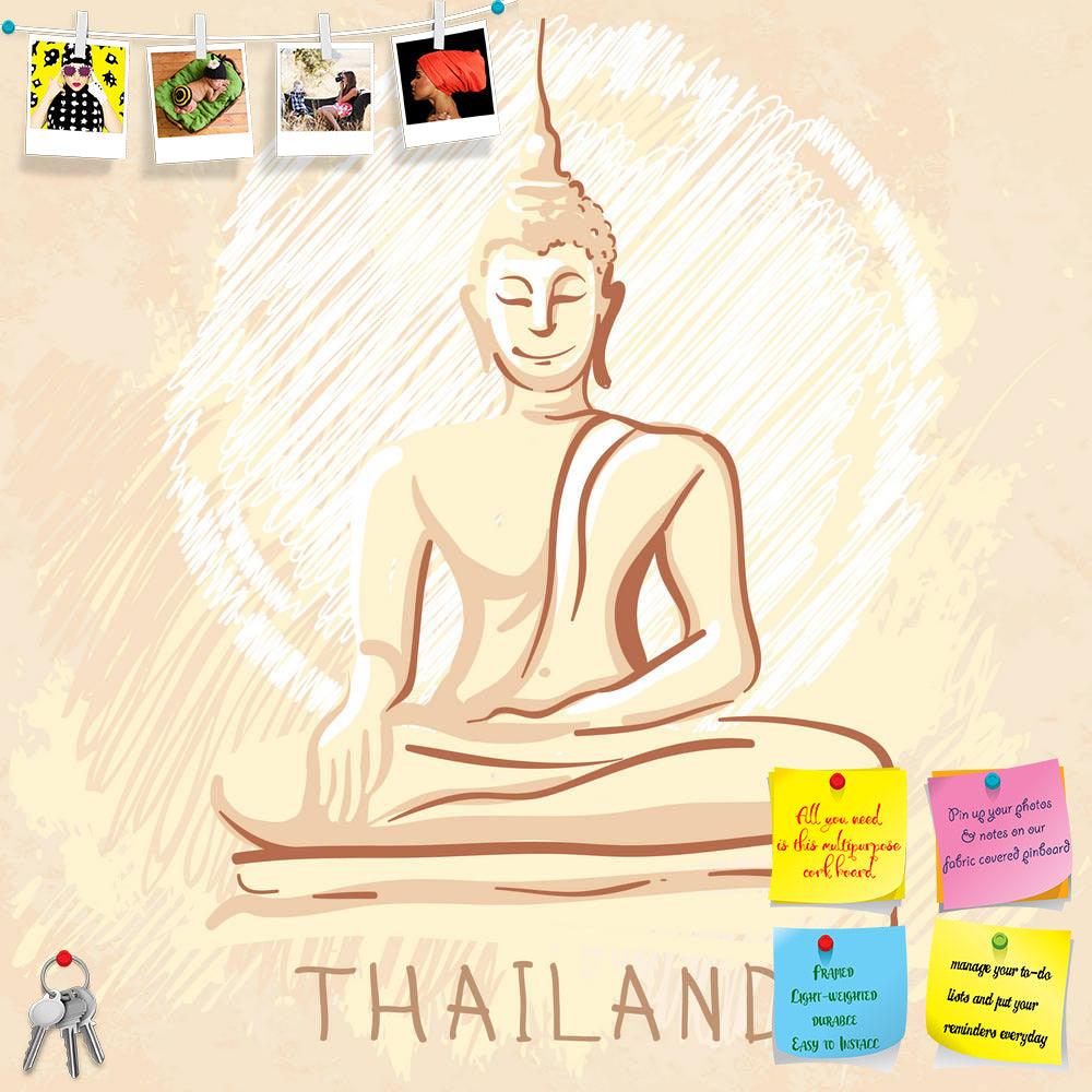 ArtzFolio Sitting Buddha Thailand Printed Bulletin Board Notice Pin Board Soft Board | Frameless-Bulletin Boards Frameless-AZSAO24625539BLB_FL_L-Image Code 5003067 Vishnu Image Folio Pvt Ltd, IC 5003067, ArtzFolio, Bulletin Boards Frameless, Kids, Places, Digital Art, sitting, buddha, thailand, printed, bulletin, board, notice, pin, soft, frameless, world, famous, landmark, series:, statue, pin up board, push pin board, extra large cork board, big pin board, notice board, small bulletin board, cork board, w