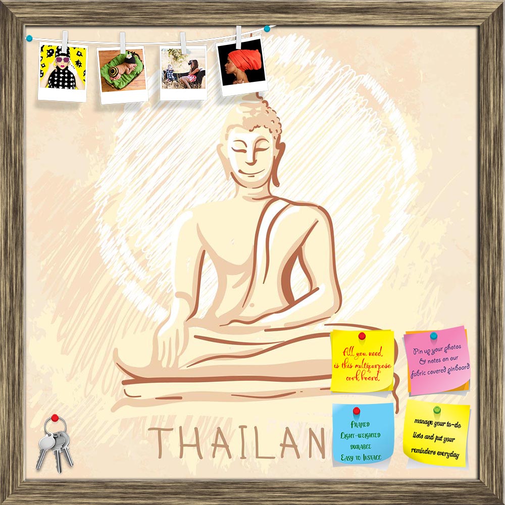 ArtzFolio Sitting Buddha Thailand Printed Bulletin Board Notice Pin Board Soft Board | Framed-Bulletin Boards Framed-AZSAO24625539BLB_FR_L-Image Code 5003067 Vishnu Image Folio Pvt Ltd, IC 5003067, ArtzFolio, Bulletin Boards Framed, Kids, Places, Digital Art, sitting, buddha, thailand, printed, bulletin, board, notice, pin, soft, framed, world, famous, landmark, series:, statue, pin up board, push pin board, extra large cork board, big pin board, notice board, small bulletin board, cork board, wall notice b
